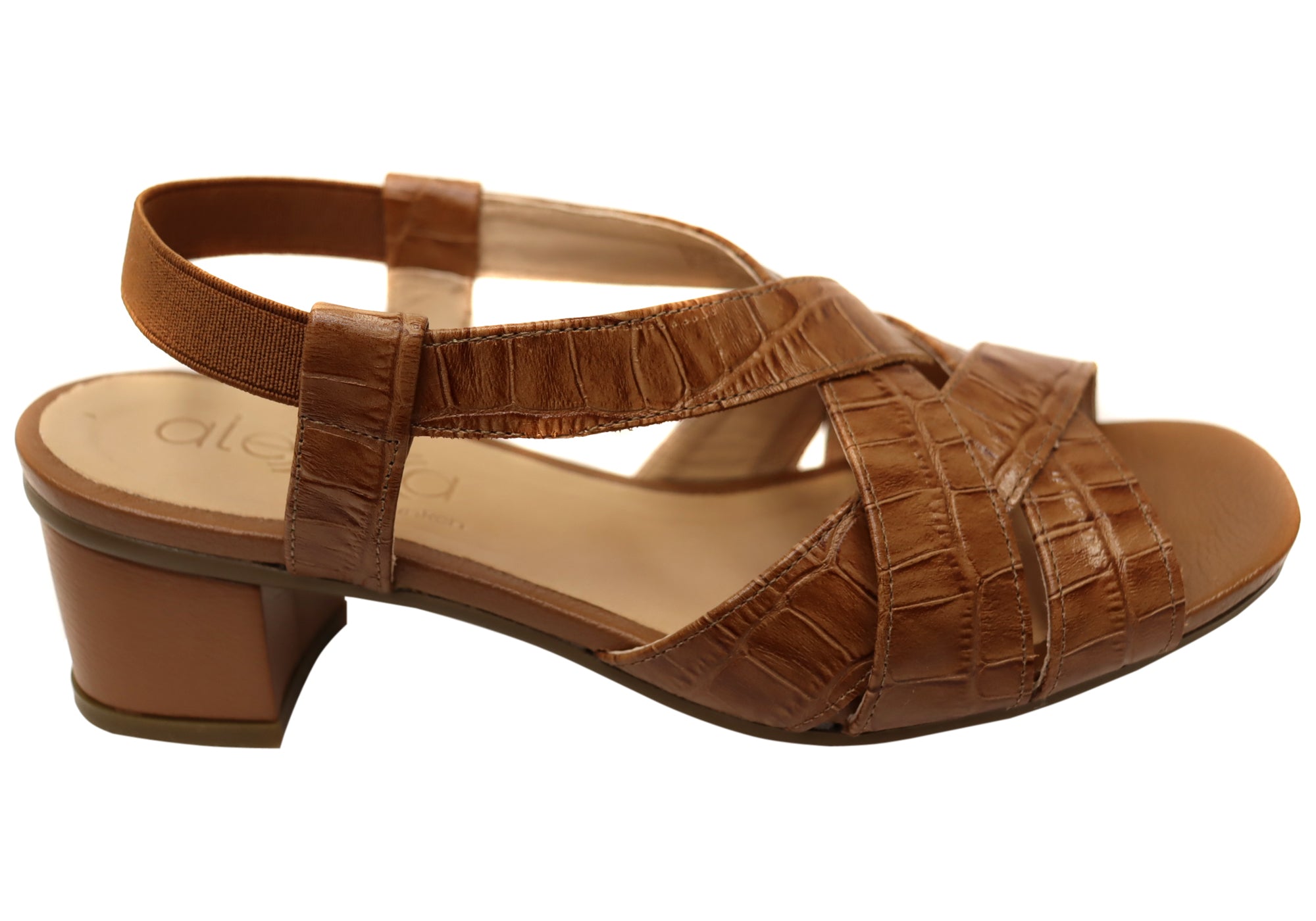 Opananken Madison Women's Comfortable Leather Low Heel Sandals - Casual Walking Shoes for Summer Outfits & Beach Vacations