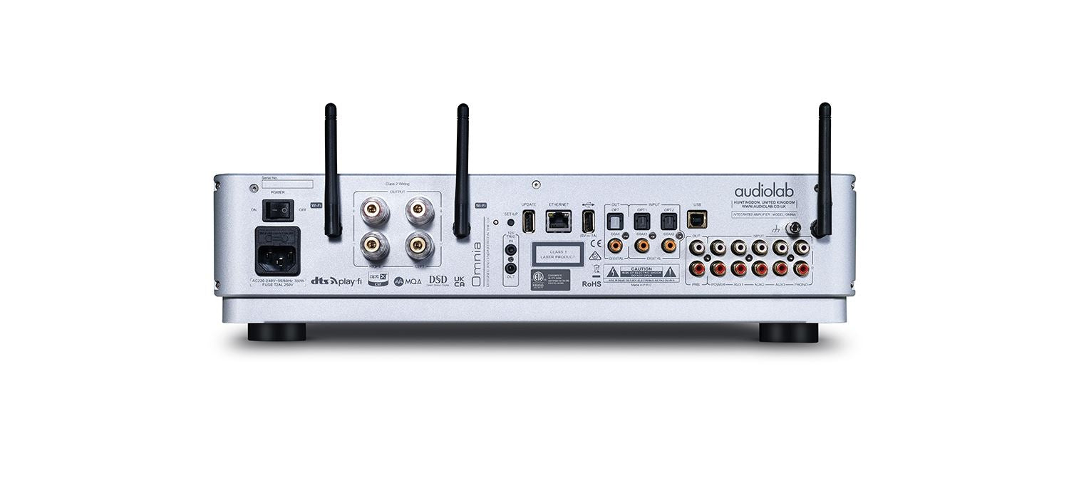Audiolab Omnia Hi-Fi Streaming Amplifier - Wireless Bluetooth Audio System for Home Theater & Music Listening | Perfect for Living Room, Office & Studio Use