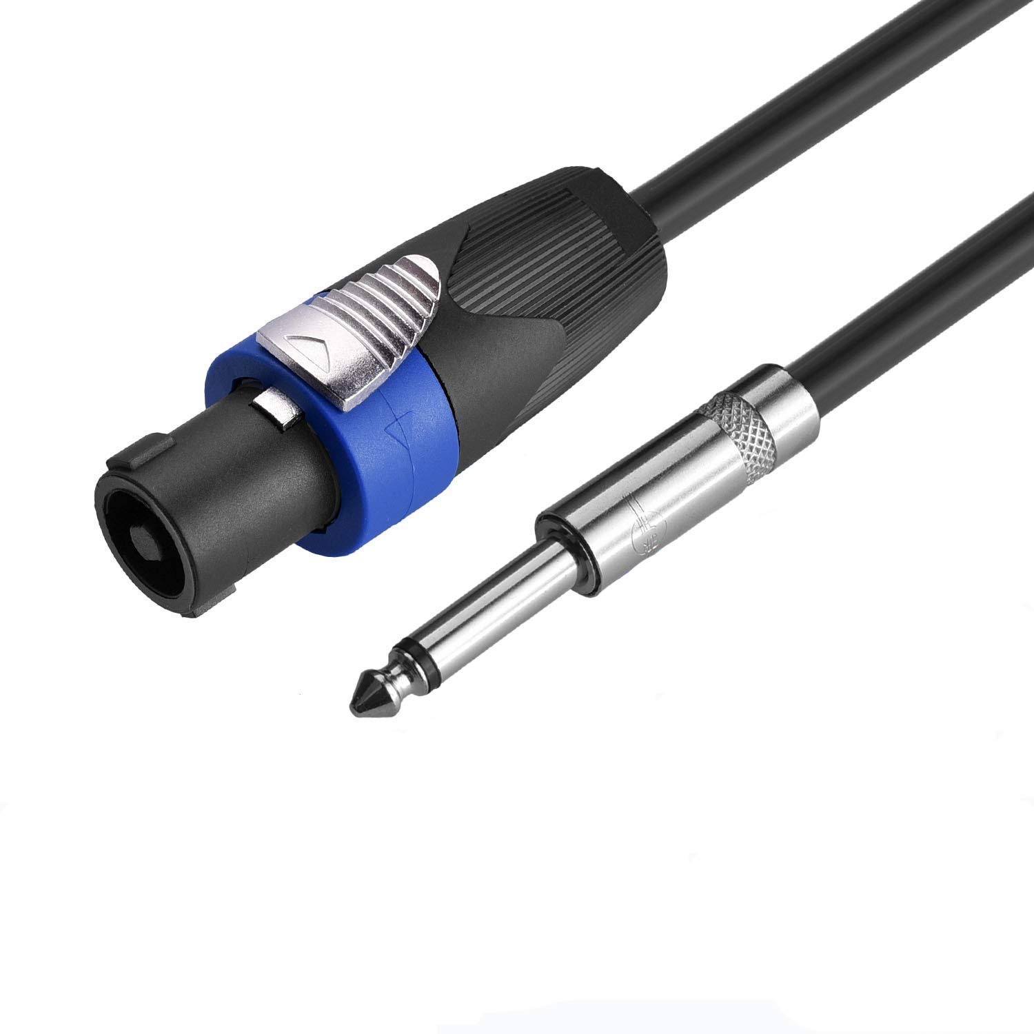 Professional 100ft 12AWG Speaker Cable - Heavy Duty Speakon to 1/4 Inch Patch Cord - 12 Gauge Oxygen-Free Copper Wire for PA Systems, Studio Monitors & Live Sound Equipment - Perfect for Concerts, DJ Setups & Home Theater Installations