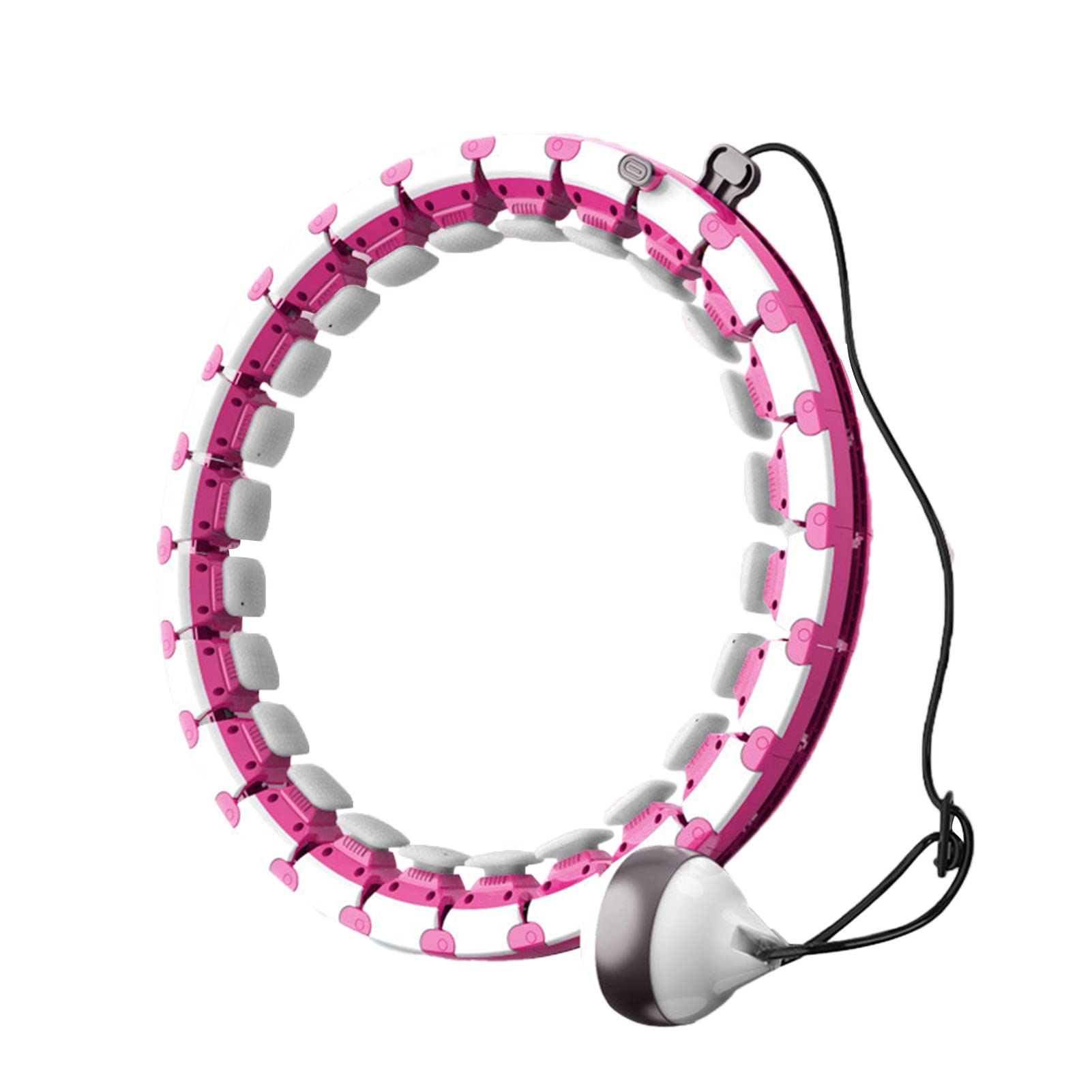 Ayyufe Smart Weighted Hula Hoop with Auto-Spinning Ball - Detachable Fitness Hoop for Core Workout, Abdominal Exercise & Home Gym - Perfect for Indoor Workouts, Weight Loss & Daily Fitness Training