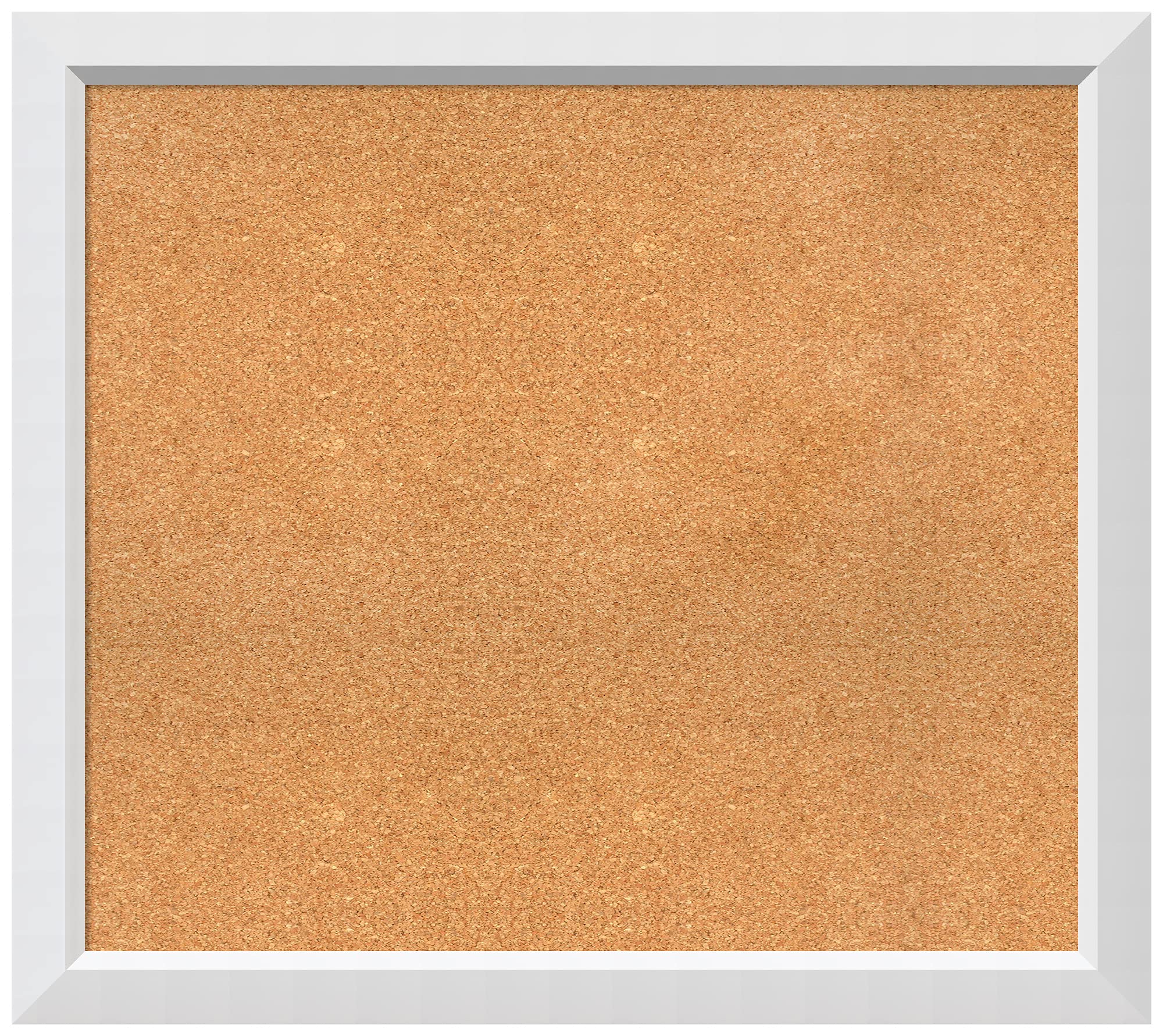 Custom Natural Cork Bulletin Board - 36x32 Inch with White Wood Frame | Large Pin Board for Office, Home & School Organization | Various Sizes Available