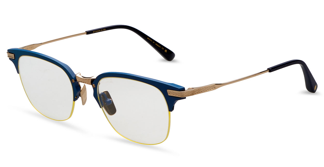Matte Navy-White Gold