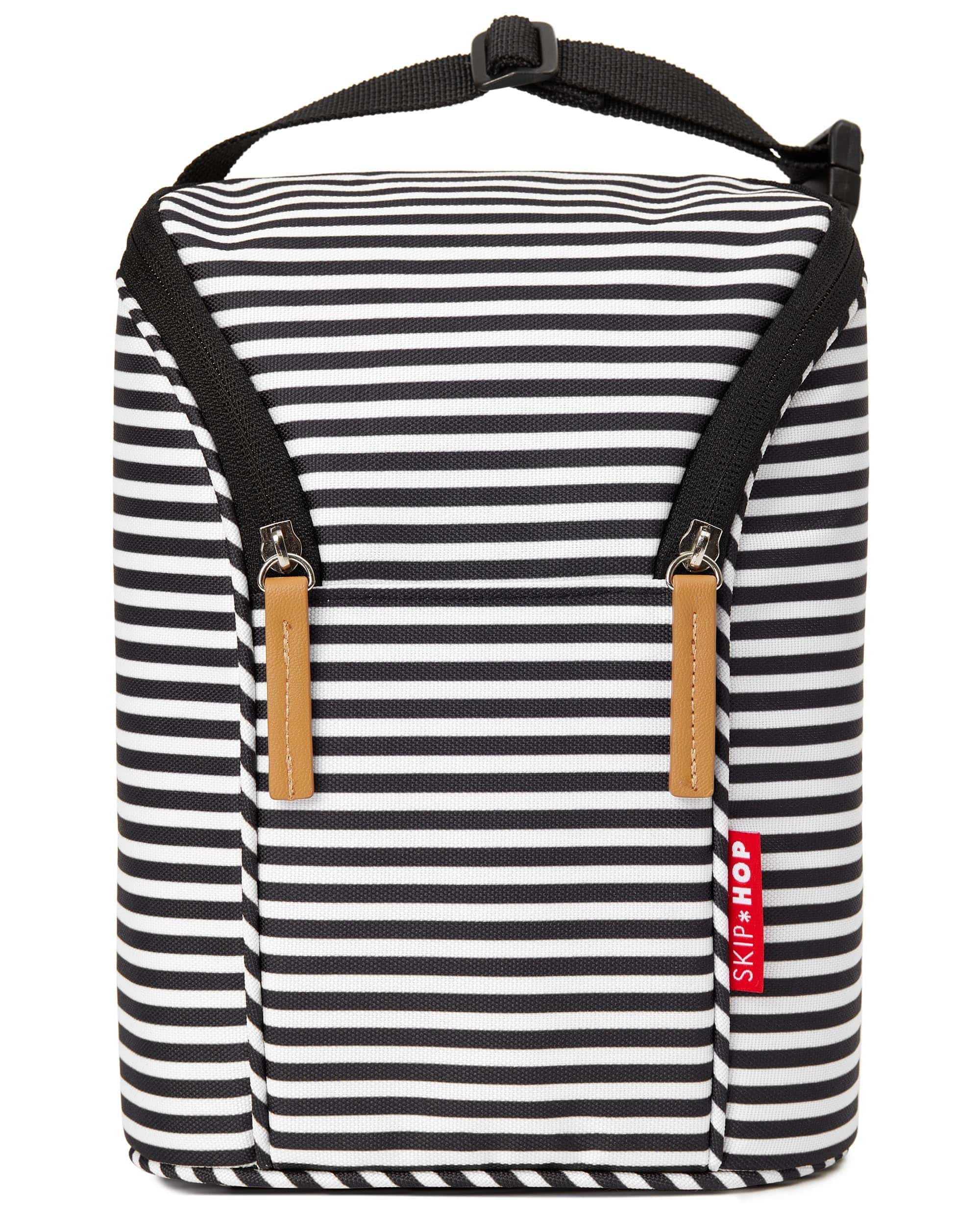 Skip Hop Grab & Go Double Bottle Bag - Insulated Baby Bottle Holder for Twins, Perfect for Daycare, Travel & On-the-Go Parents - BPA-Free & Leak-Proof Design