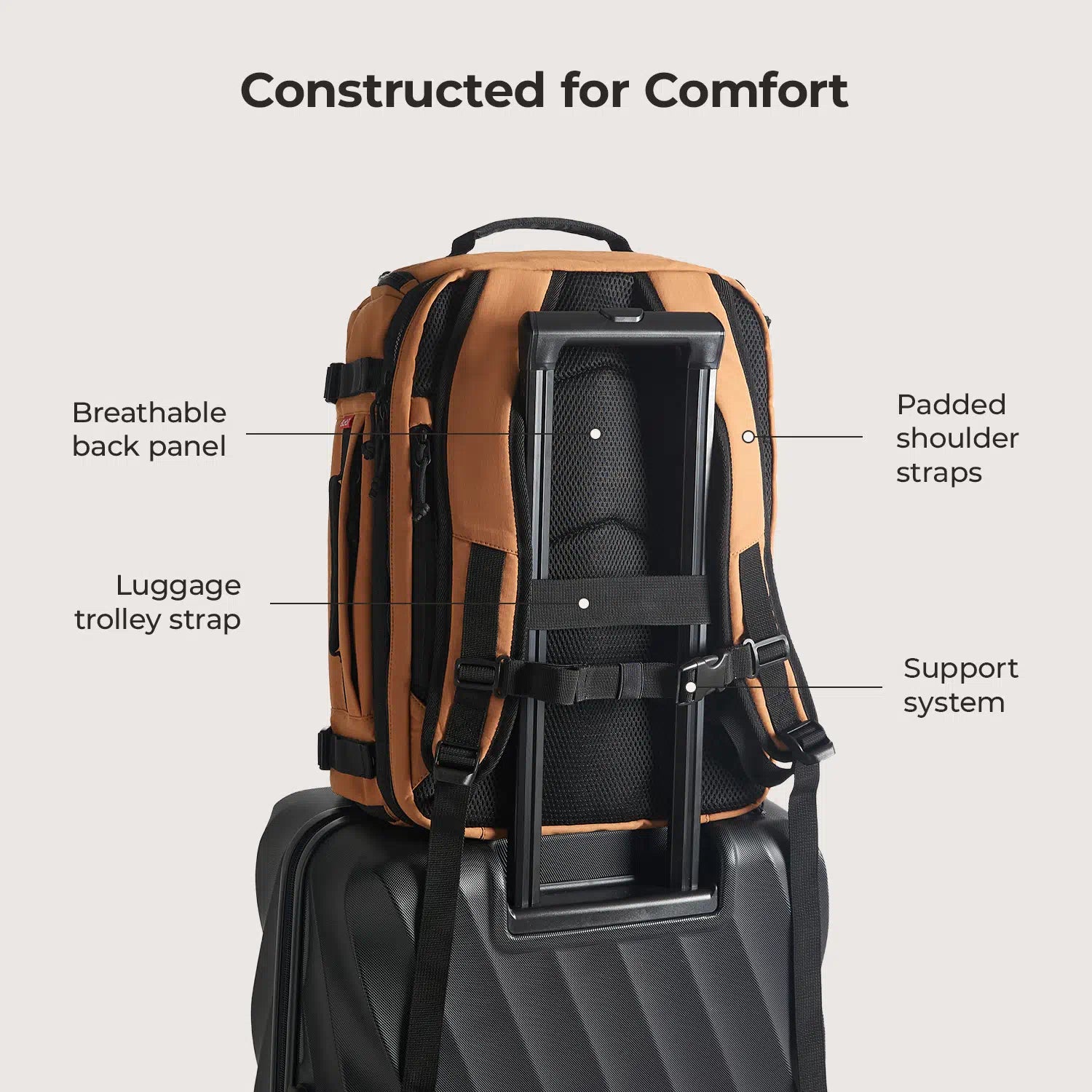 Blast Travel Backpack - Lightweight Waterproof Carry-On Backpack for Men & Women - Perfect for Airplane, Hiking, Camping & Daily Commute