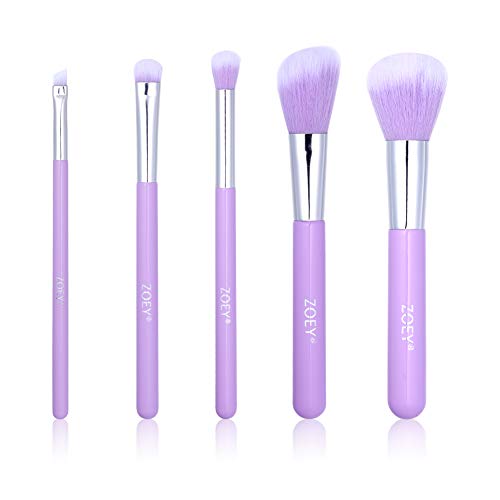 **Professional Synthetic Makeup Brush Set with Travel Case - 12-Piece Vegan Cruelty-Free Foundation, Eyeshadow & Concealer Brushes for Flawless Makeup Application (Purple Travel Makeup Bag) - Perfect for Travel, Home & Professional Makeup Artists**