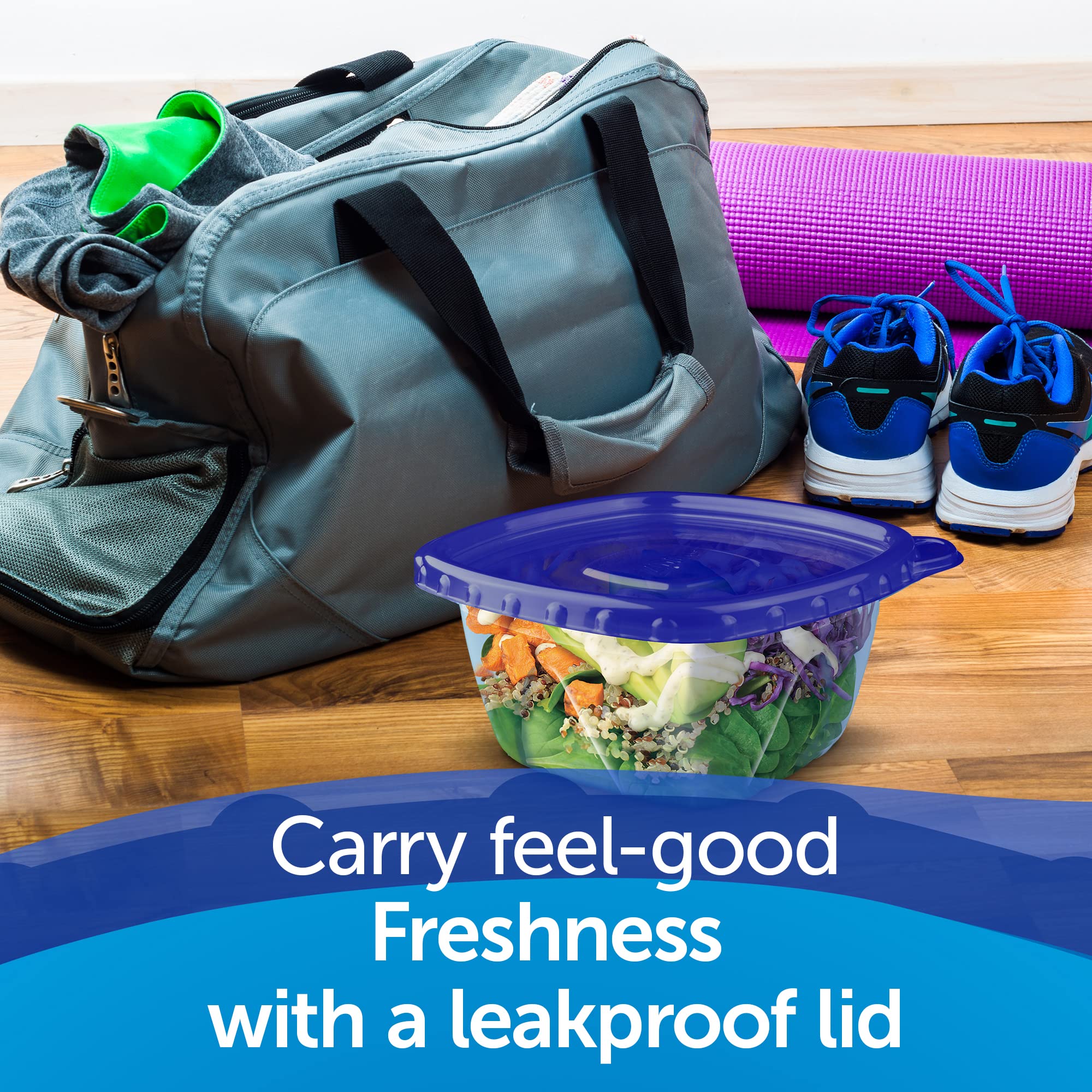 Reusable Ziploc Food Storage Containers for Meal Prep & Kitchen Organization | Smart Snap Technology | Dishwasher Safe | Deep Rectangle Design (2-Pack) | Perfect for Leftovers, Lunches & Fridge Storage