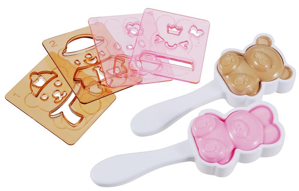 Bear & Rabbit Shaped Sushi Rice Press Molds with Food Cutters - DIY Sushi Making Kit for Home Cooking, Party Decorations & Bento Box Art (75872)