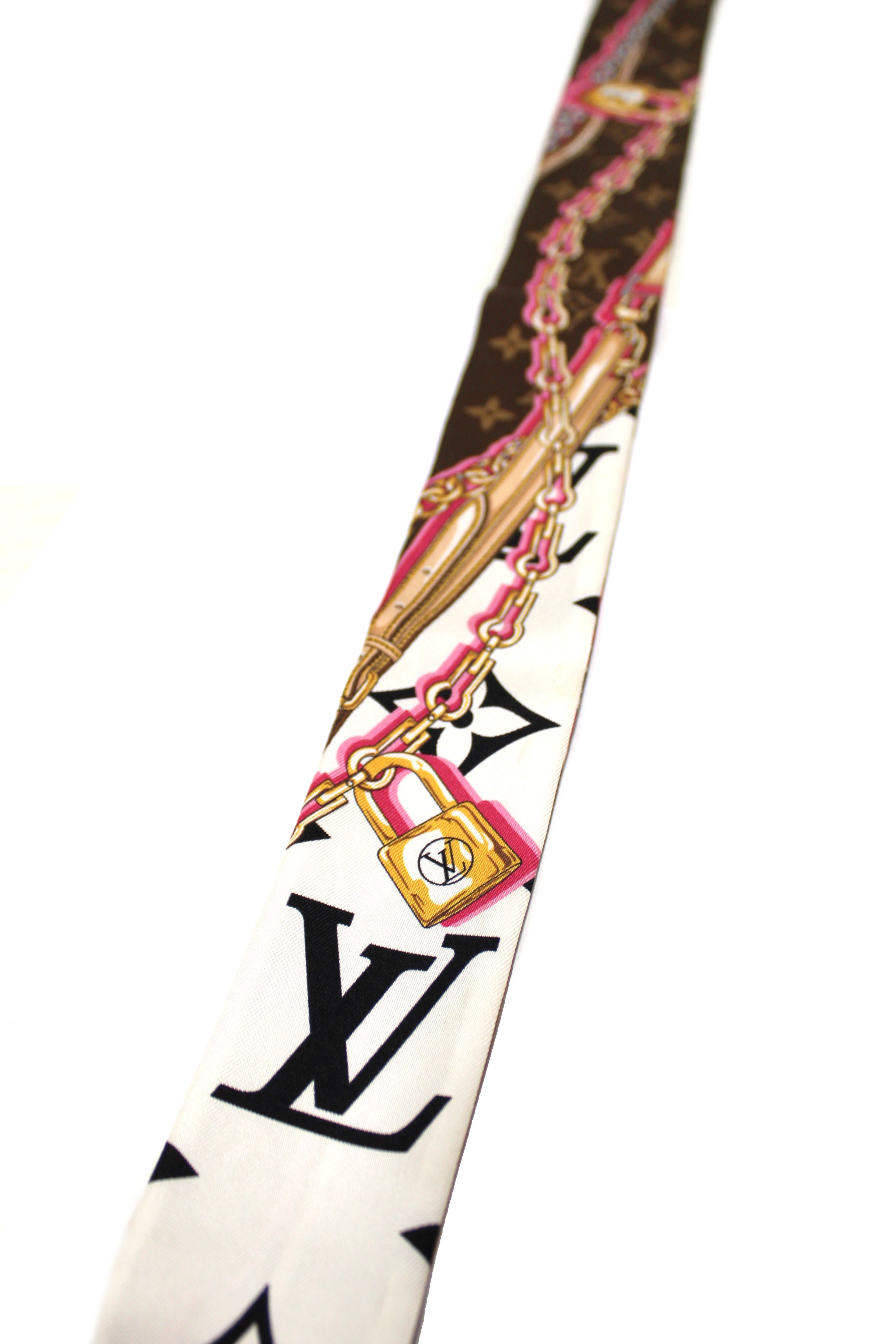 Authentic Louis Vuitton Black Ultimate Monogram BB Bandeau Scarf - Luxury Fashion Accessory for Women, Perfect for Gifts, Travel & Special Occasions