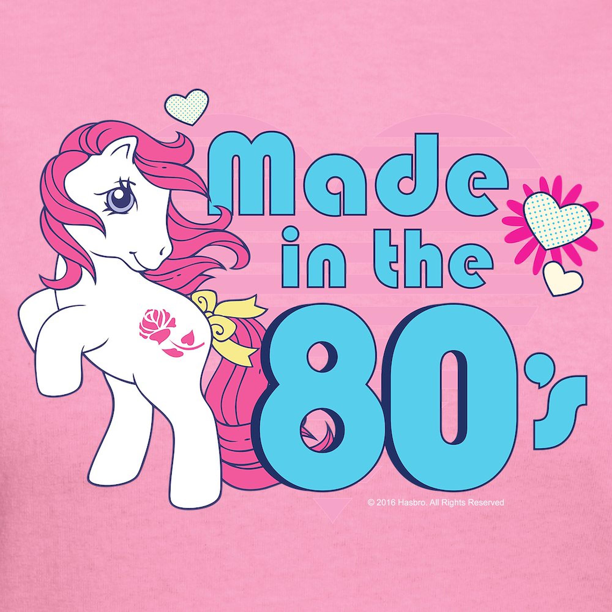 Vintage 80s My Little Pony Retro Women's Dark Cotton T-Shirt | Soft & Comfortable Tee for Casual Wear, Cosplay & Nostalgic Fashion