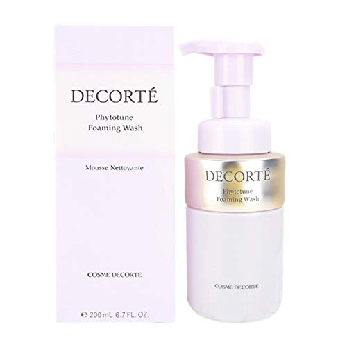 Japanese COSME DECORTE Phytotune Mousse Nettoyante Foaming Wash - Amino Acid Foam Cleanser for Oil Control & Pore Minimizing | Deep Cleansing & Nourishing Facial Cleanser (200ml) | Perfect for Daily Skincare & Makeup Removal