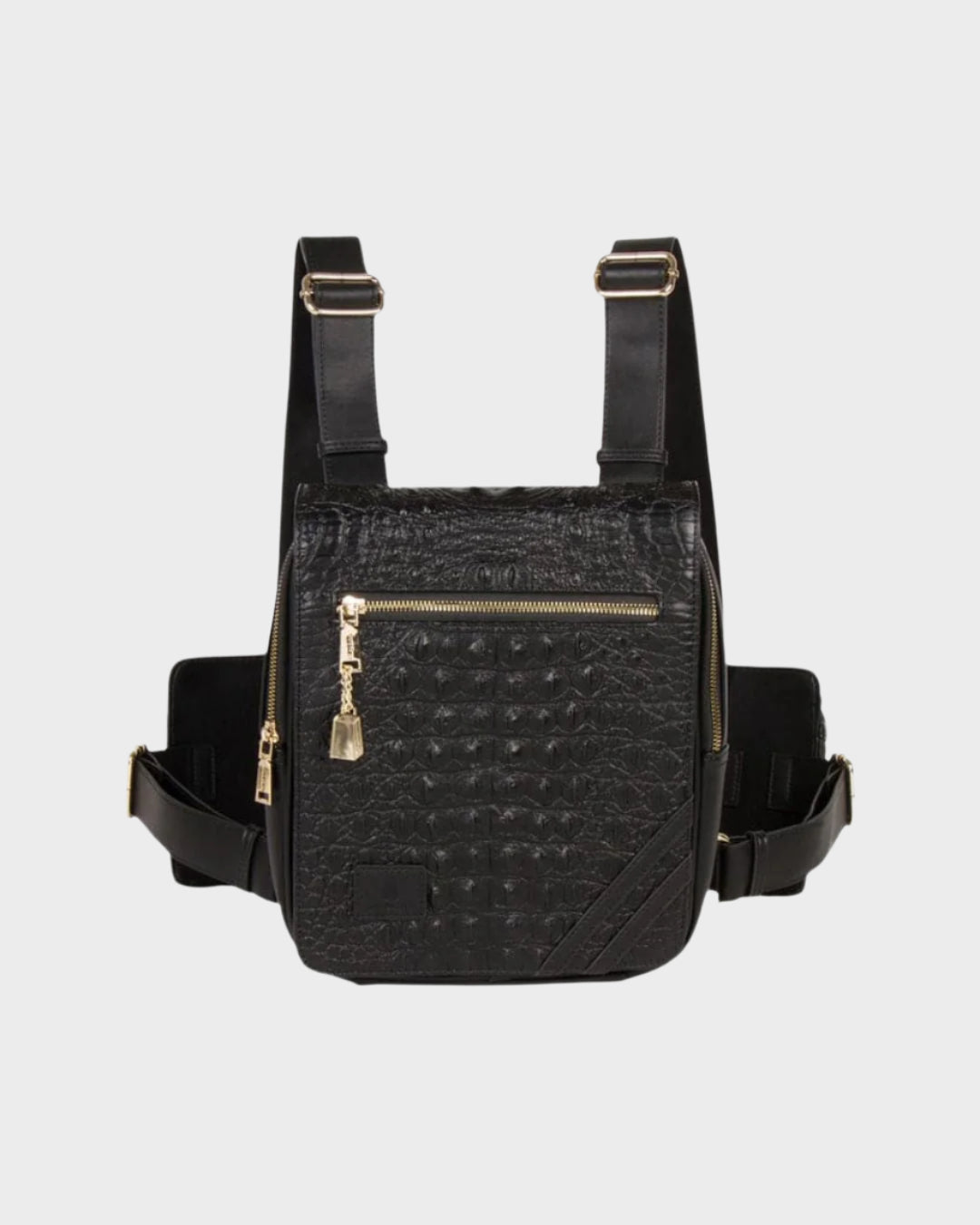 Apollo 2 Chest Bag for Men & Women - Black Crossbody Sling Bag - Water-Resistant & Lightweight - Perfect for Travel, Hiking, Running & Everyday Use