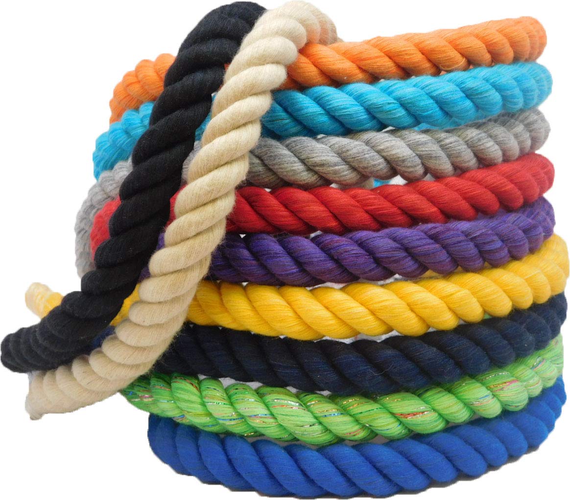Premium Natural Twisted Cotton Rope - Gold (3/8