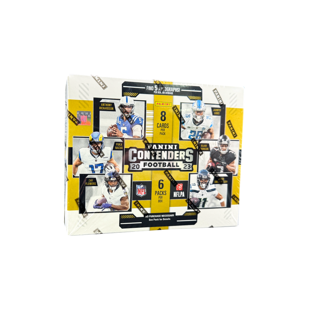 2023 Panini Contenders Football Hobby Box - NFL Trading Cards Collection for Collectors & Fantasy Sports Fans - Perfect for Trading, Collecting, and Displaying