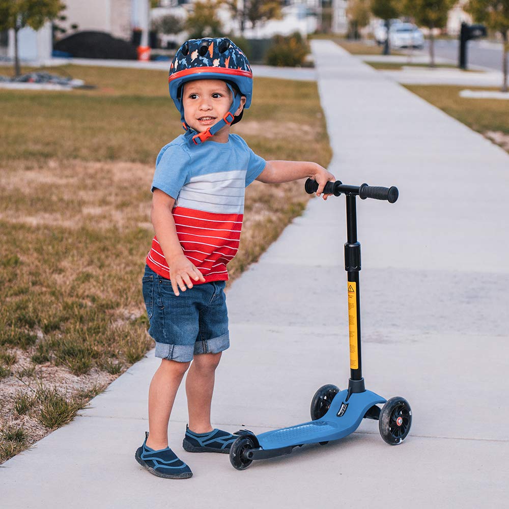 Best 3-Wheel Kick Scooter for Kids Ages 2-5 - Adjustable Height, Extra Wide Deck & LED Light-Up Wheels - Perfect for Toddler Boys & Girls Learning to Ride - Great for Park Rides, Neighborhood Fun & Preschool Commutes