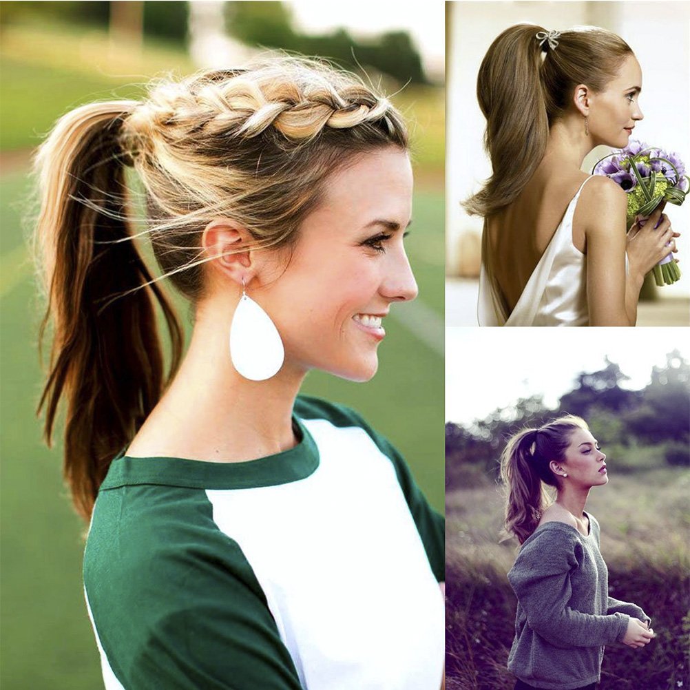 Crystal Clear Ponytail Holders & Volume Enhancer - Fashion Hair Bun Maker & Magic Styling Tool for Women & Girls - Perfect for Parties, Weddings, and Everyday Hairstyles