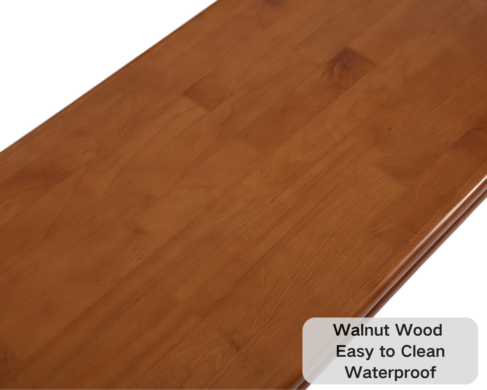 Mid Century Modern Coffee Table - Solid Walnut Wood Rectangular Coffee Table for Living Room, Home Decor, 1PC - Perfect for Small Spaces, Apartments & Cozy Living Areas
