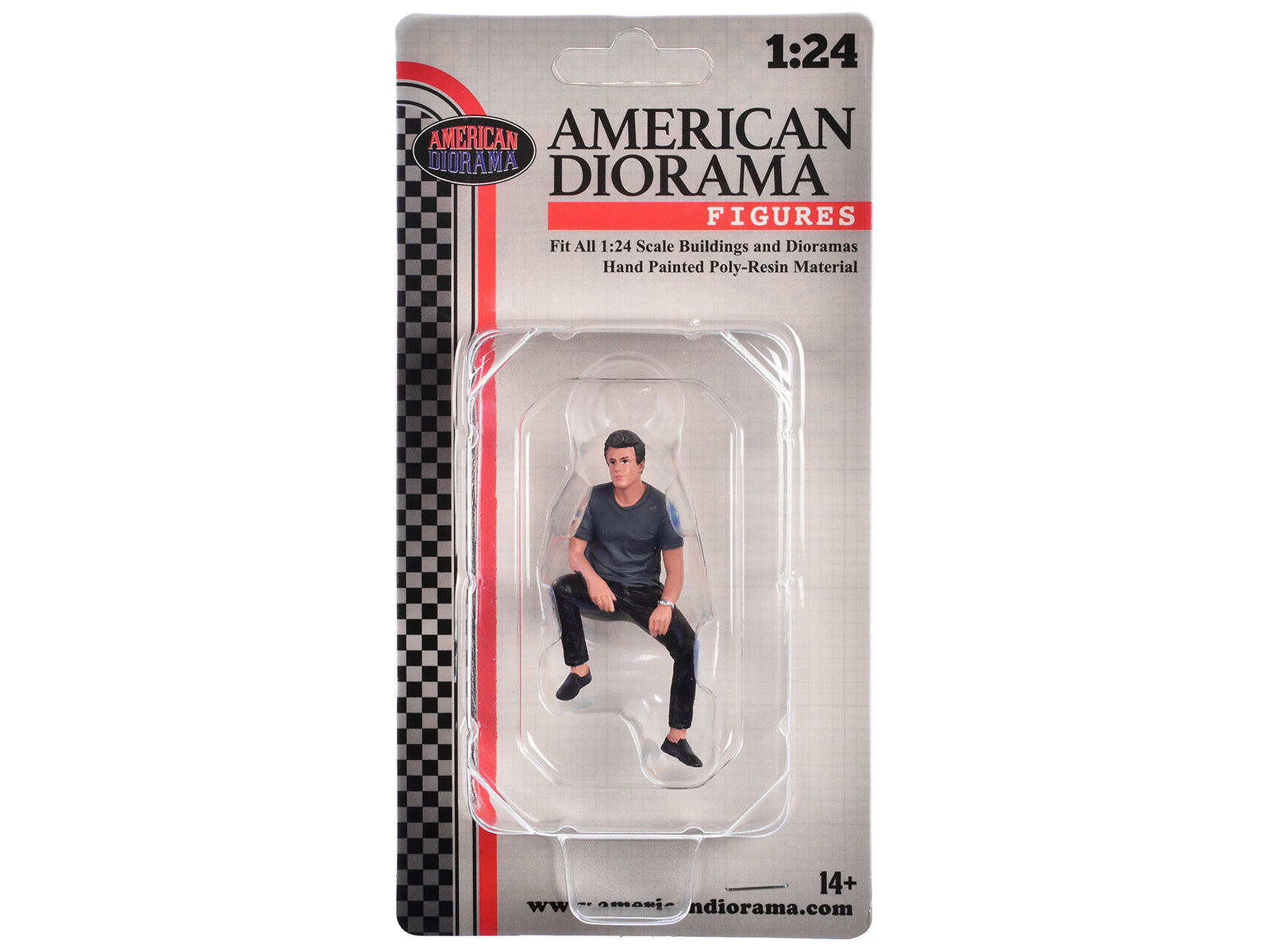 1/24 Scale Gentlemen's Club Figure 5 - Highly Detailed Model Car Accessory by American Diorama - Perfect for Diorama, Model Train Layouts & Collectible Displays