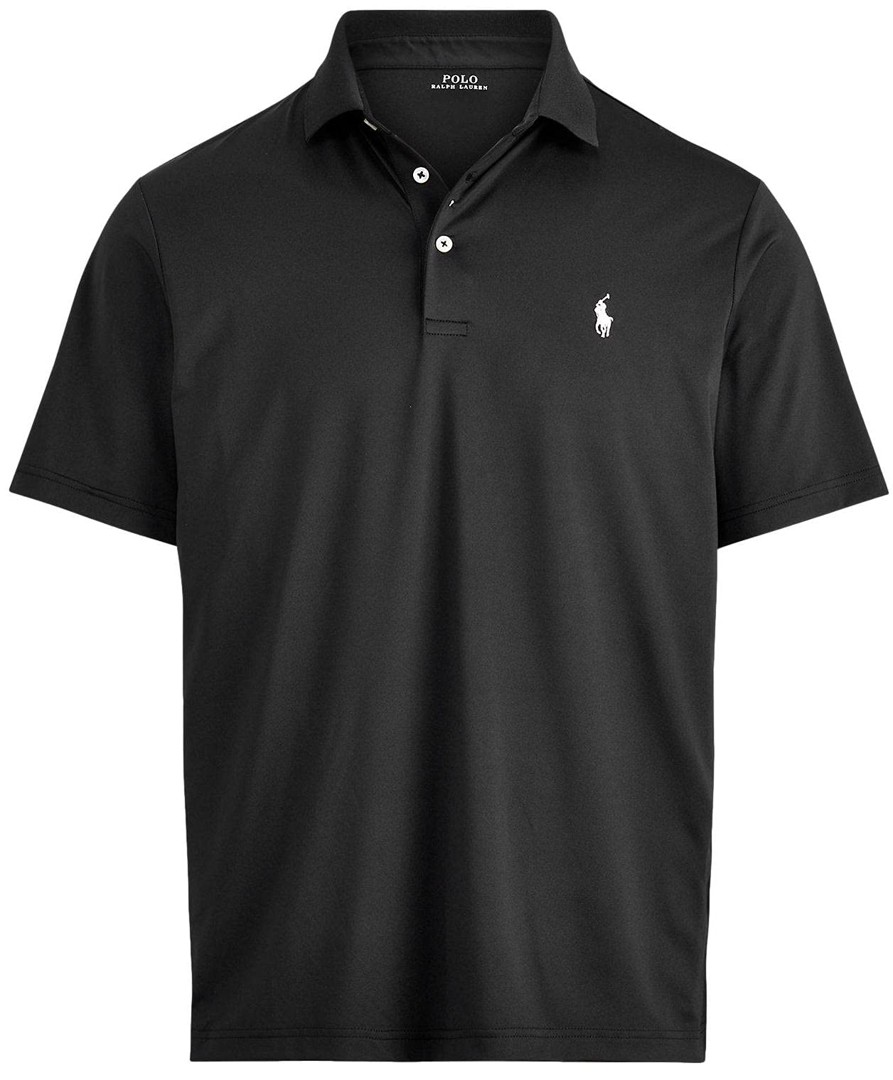 Ralph Lauren Men's Performance Polo Shirt - Moisture Wicking, Breathable Fabric for Golf & Casual Wear - XX-Large, Polo Black