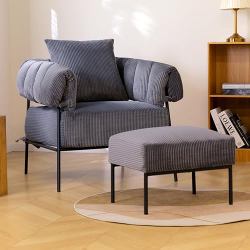 Dark Grey Chair&stool