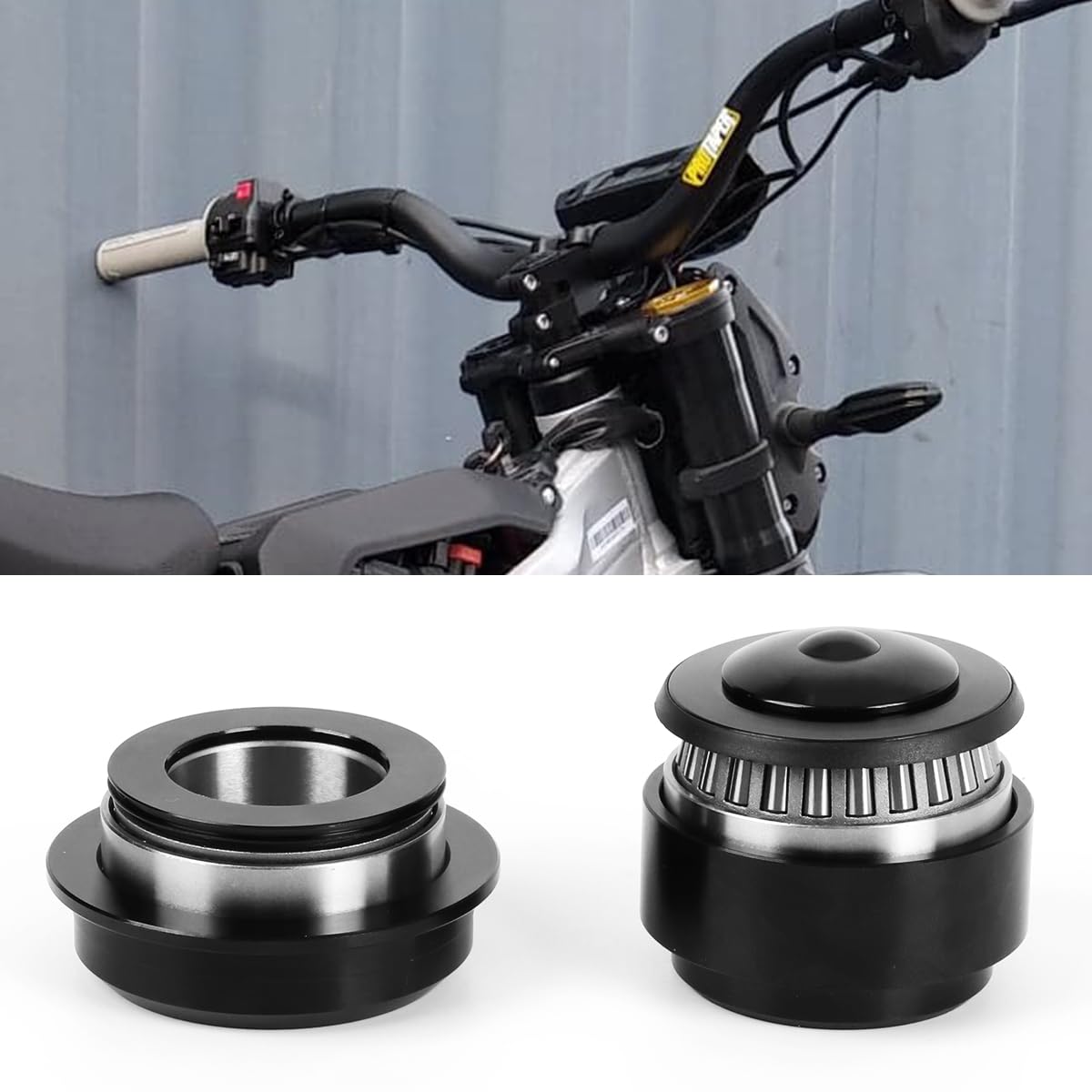 High-Quality Tapered Roller Bearing Kit for Sur-Ron Light Bee X - Motorcycle Headset Fork Bearings & Bicycle Head Tube Replacement - Perfect for Off-Road Riding & Maintenance