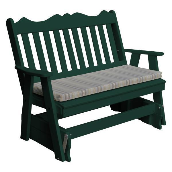 A & L Furniture Poly Royal English Glider - Premium Comfort Gliding Chair for Nursery, Living Room & Relaxation - Soft Cushioned Rocking Chair with Smooth Motion - Perfect for Breastfeeding, Reading & Lounging