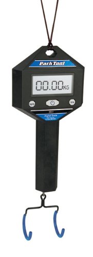 Park Tool DS-1 Digital Scale - Precision Digital Hanging Scale for Bicycle Maintenance, Cycling Gear & Workshop Tools (0.1g Accuracy, 11lb Capacity) - Perfect for Weighing Bike Parts, Components & Luggage
