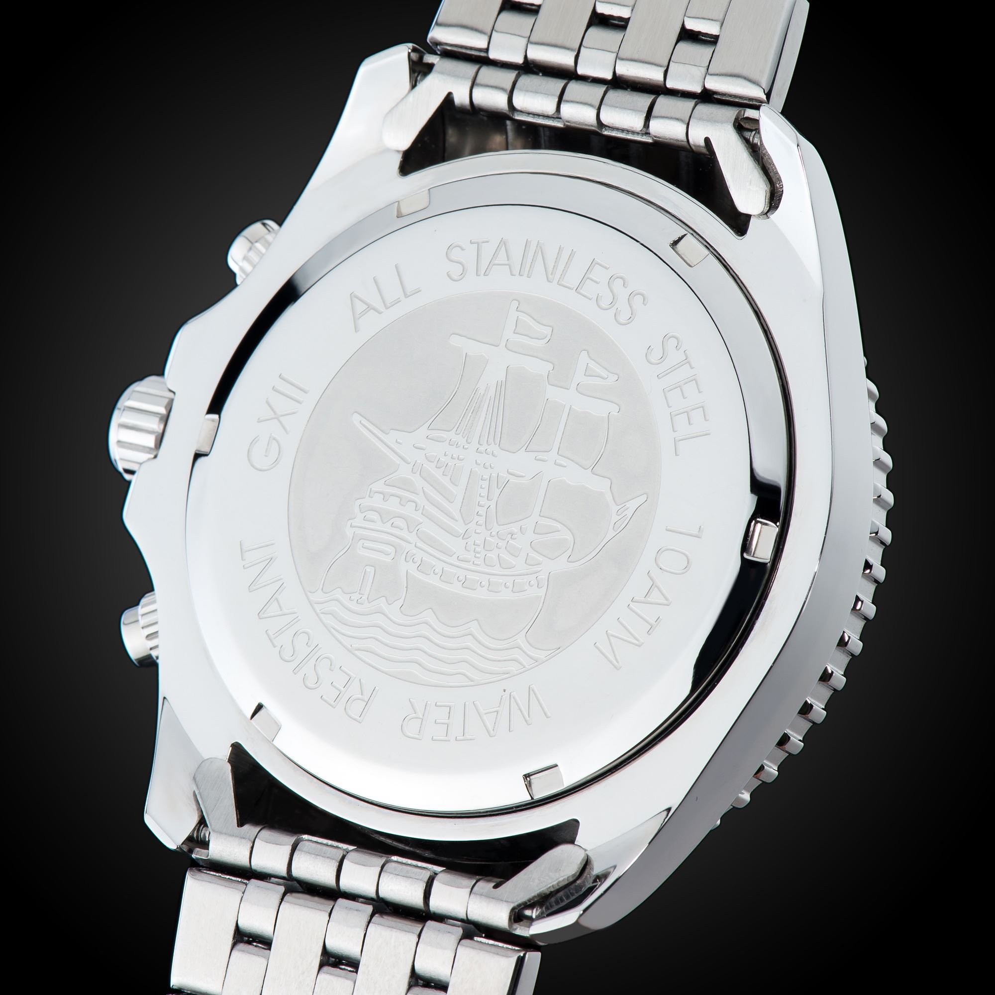 Gigandet Fast Track Men's Chronograph Analog Quartz Watch - Silver & Black (Model G12-004) | Stylish Dress Watch for Business, Formal Events & Everyday Wear