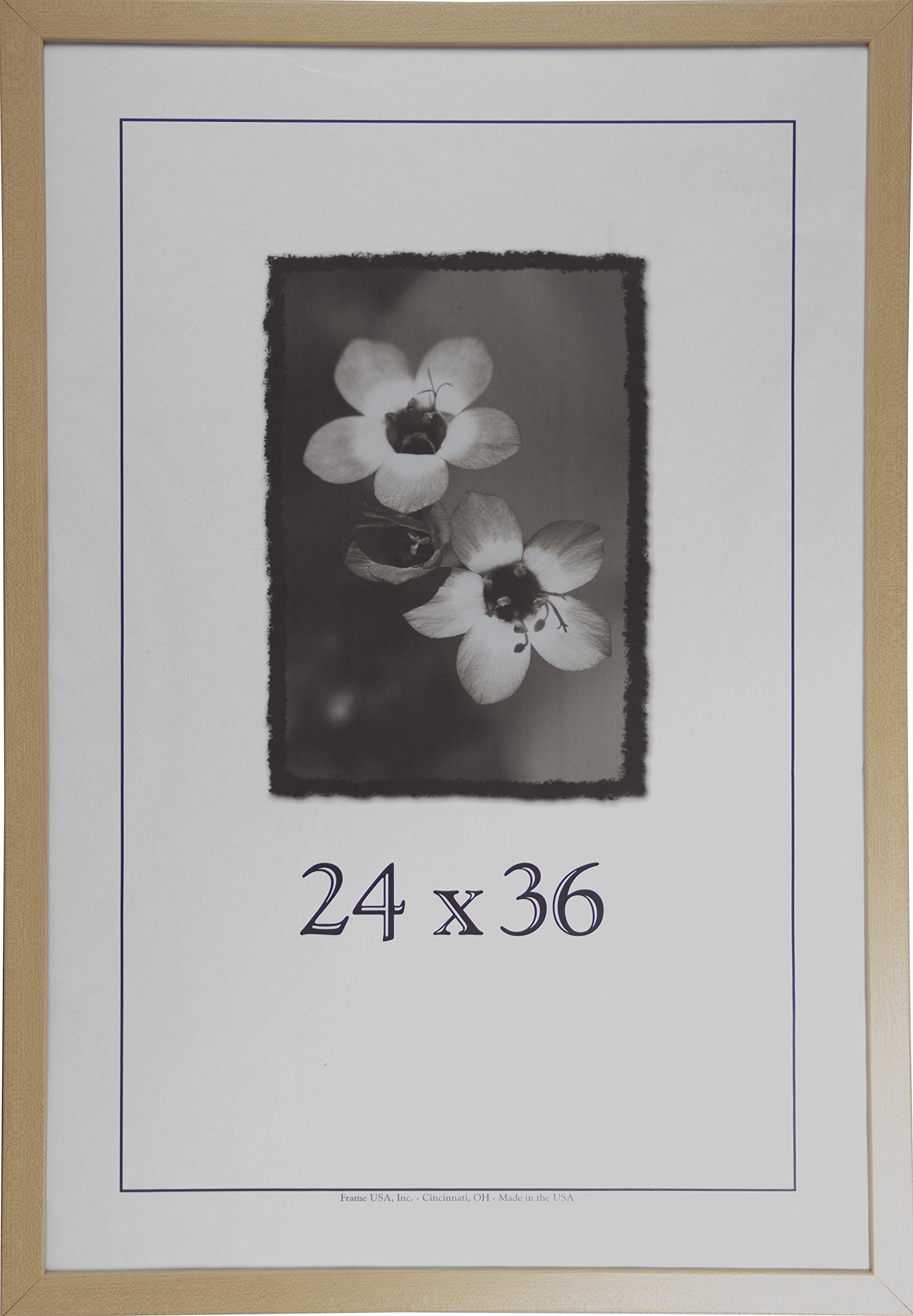 Premium 24x36 Wood Picture Frames for Art & Photos - American Maple, Wall Decor for Living Room & Office - Handcrafted in USA - Corporate Series by Frame USA