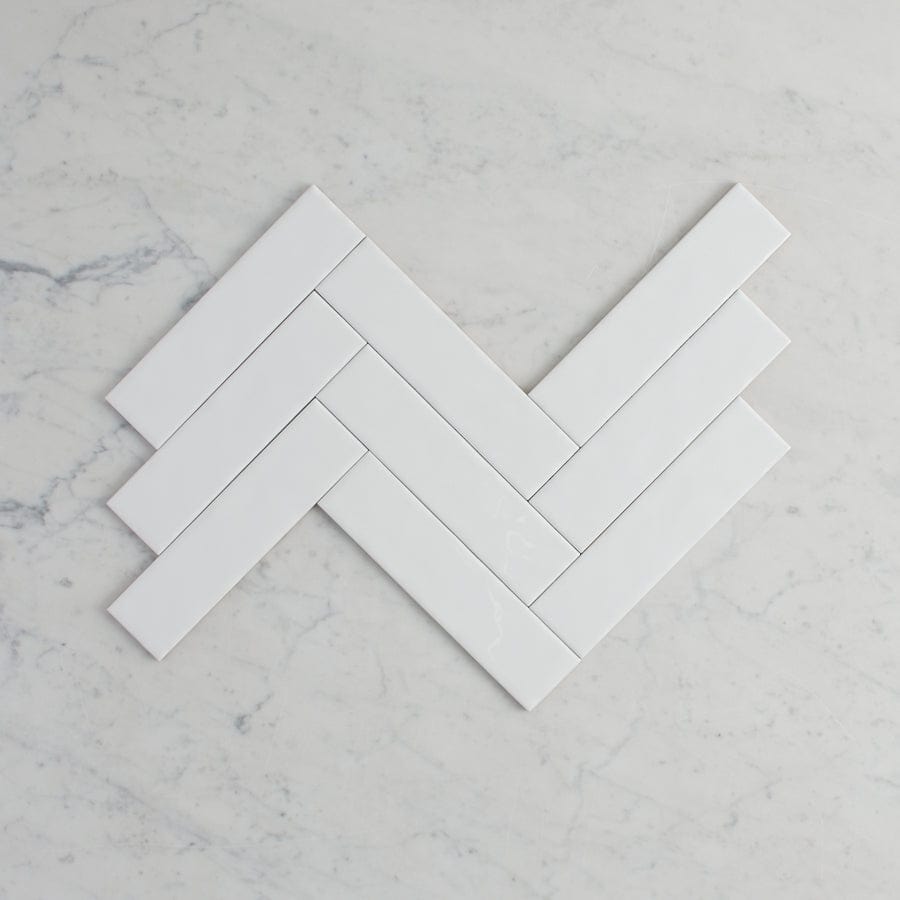 Premium Newport Gloss Mini Subway White Tile - 3x6 Inch Ceramic Wall Tile for Kitchen Backsplash, Bathroom & Shower - Easy to Clean, Waterproof & Durable Home Decor