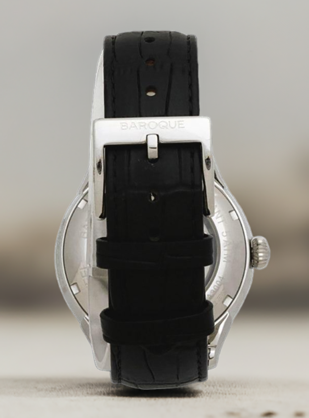 Baroque BA3004S 60BK Japanese-Made Luxury Watch for Men - Elegant Dress Watch for Business, Formal Events & Special Occasions