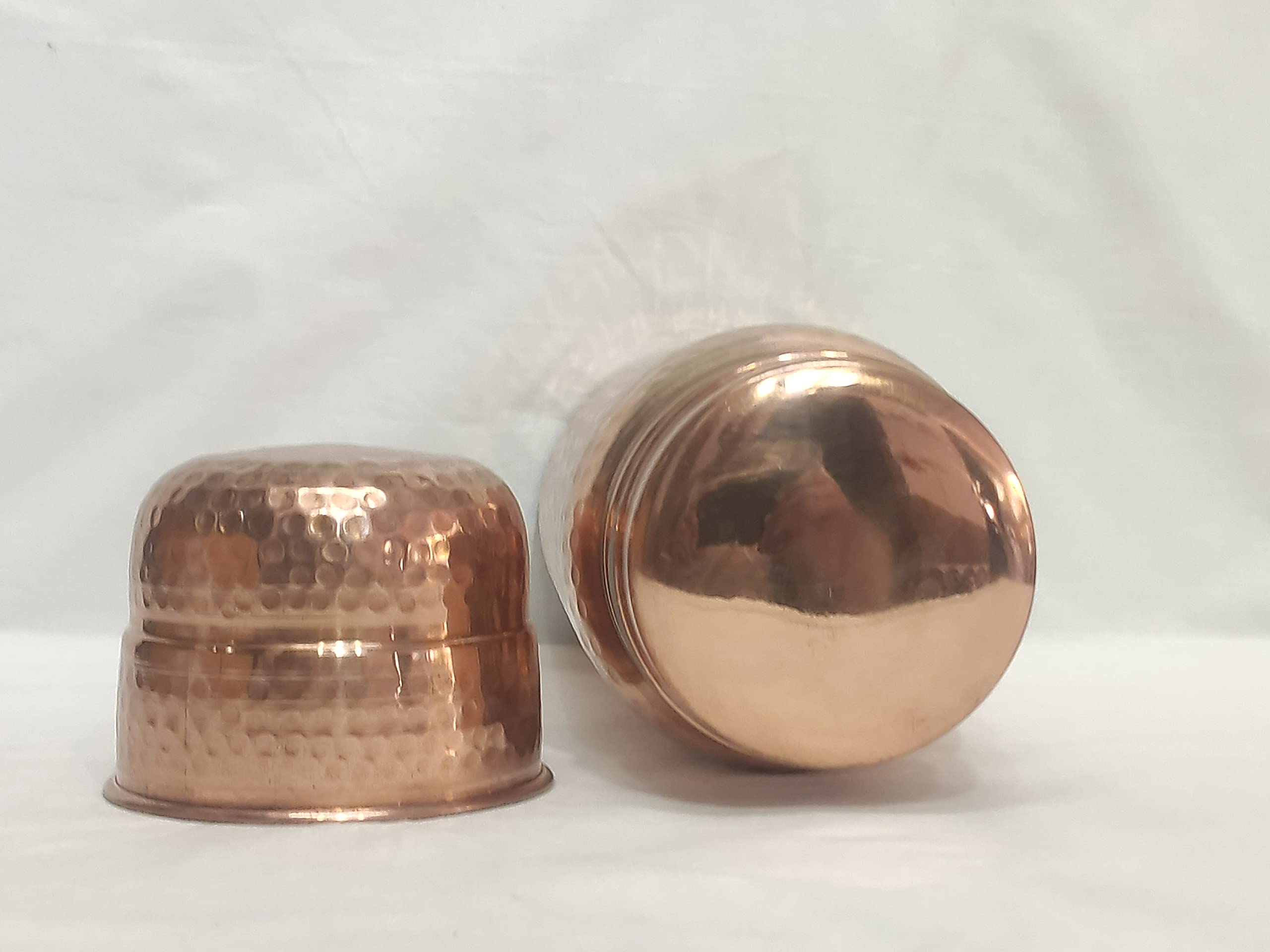 Pure Copper Water Bottle 64oz - Handcrafted & Leak Proof for Daily Hydration