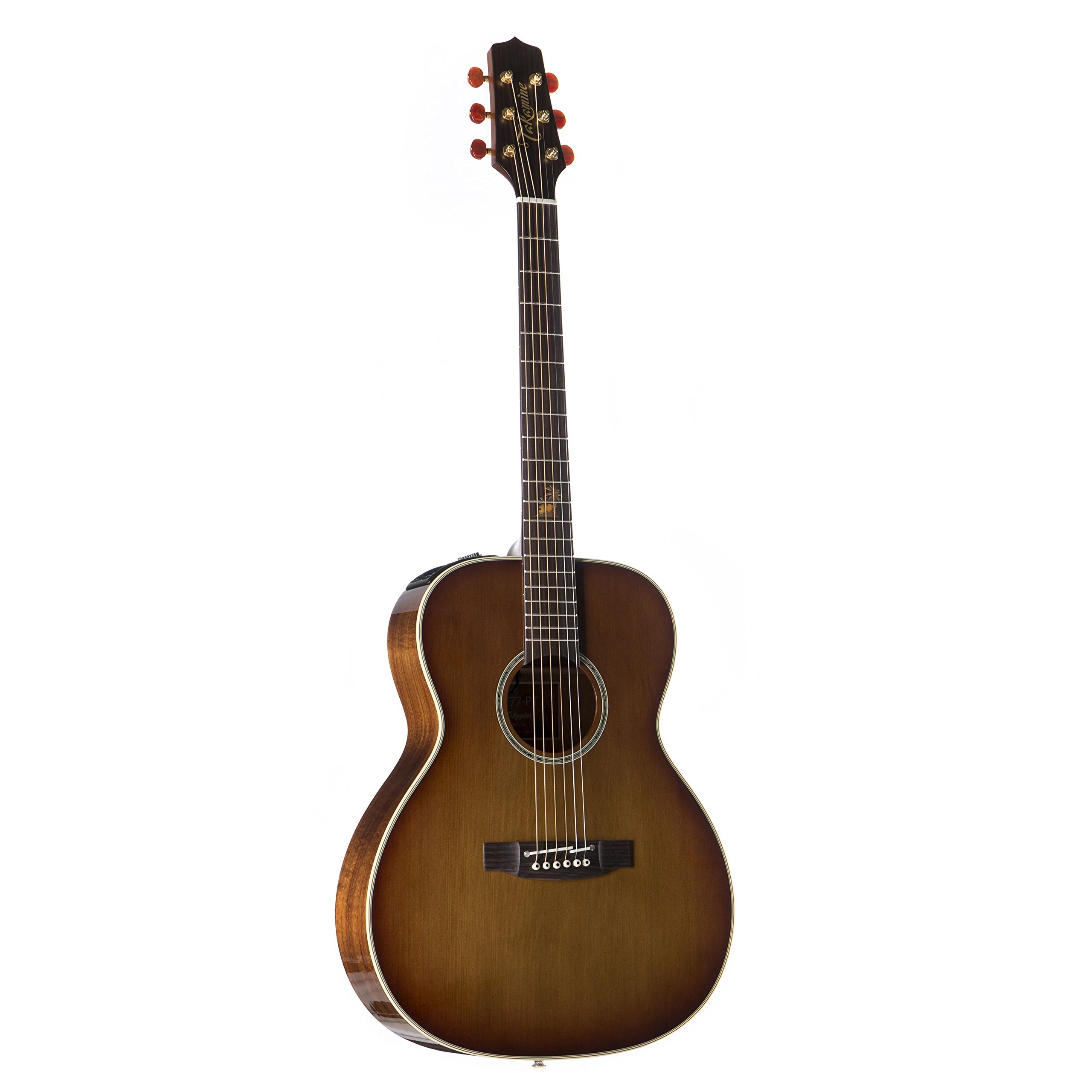 Takamine TF77PT OM Legacy Series Koa Acoustic-Electric Guitar with Light Burst Finish - Perfect for Stage Performances, Studio Recording & Home Practice