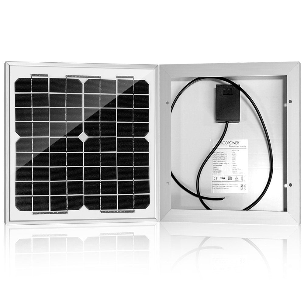 Acopower 20W Solar Panel Kit with 5A Controller - Portable Solar Charger for Camping, Hiking & Outdoor Adventures
