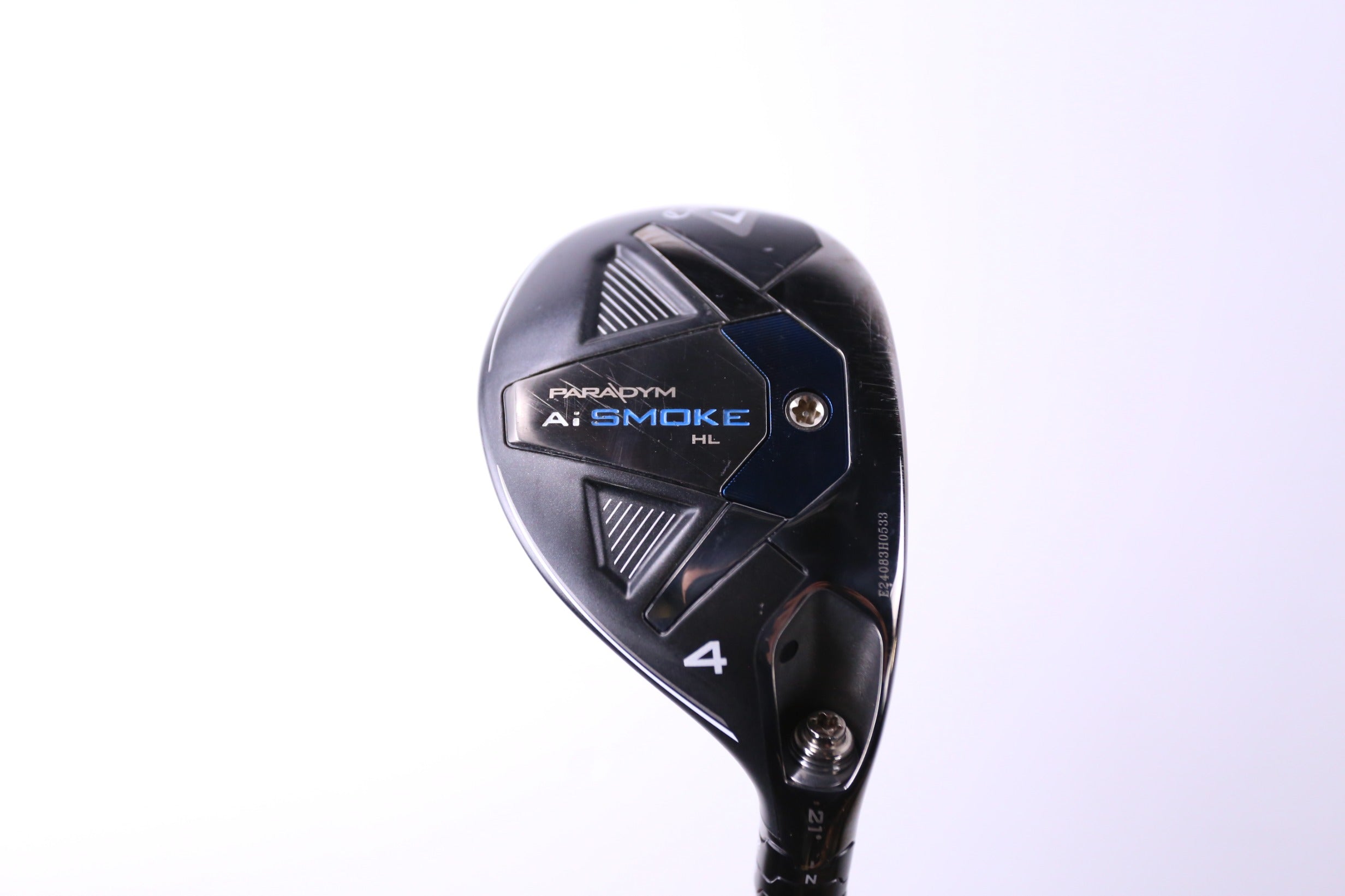 Used Callaway Paradym Ai Smoke HL 4H Hybrid Golf Club - Right Handed, 21 Degrees, Stiff Flex - Perfect for Mid-Handicap Golfers on Fairways & Rough