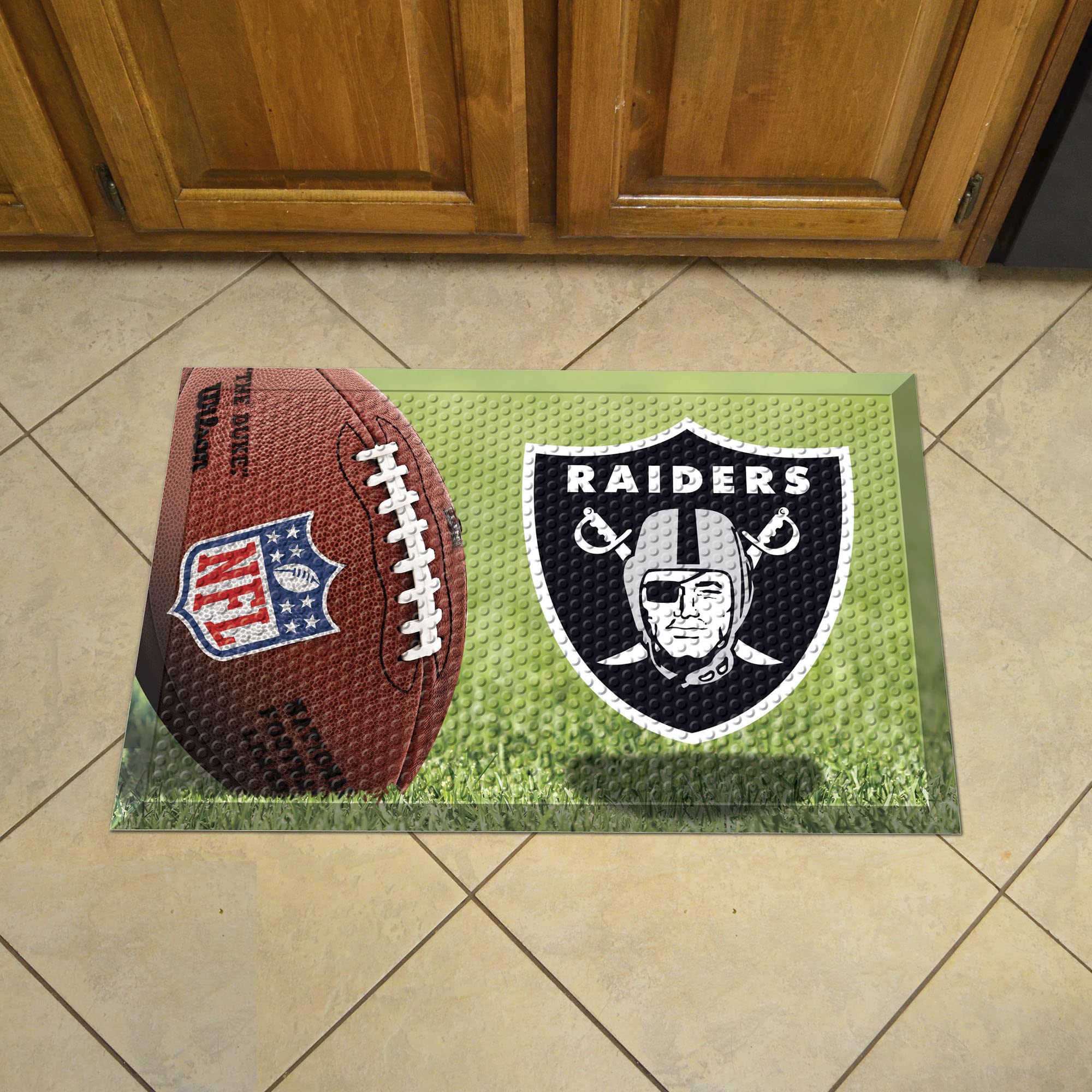Las Vegas Raiders Rubber Scraper Door Mat 19