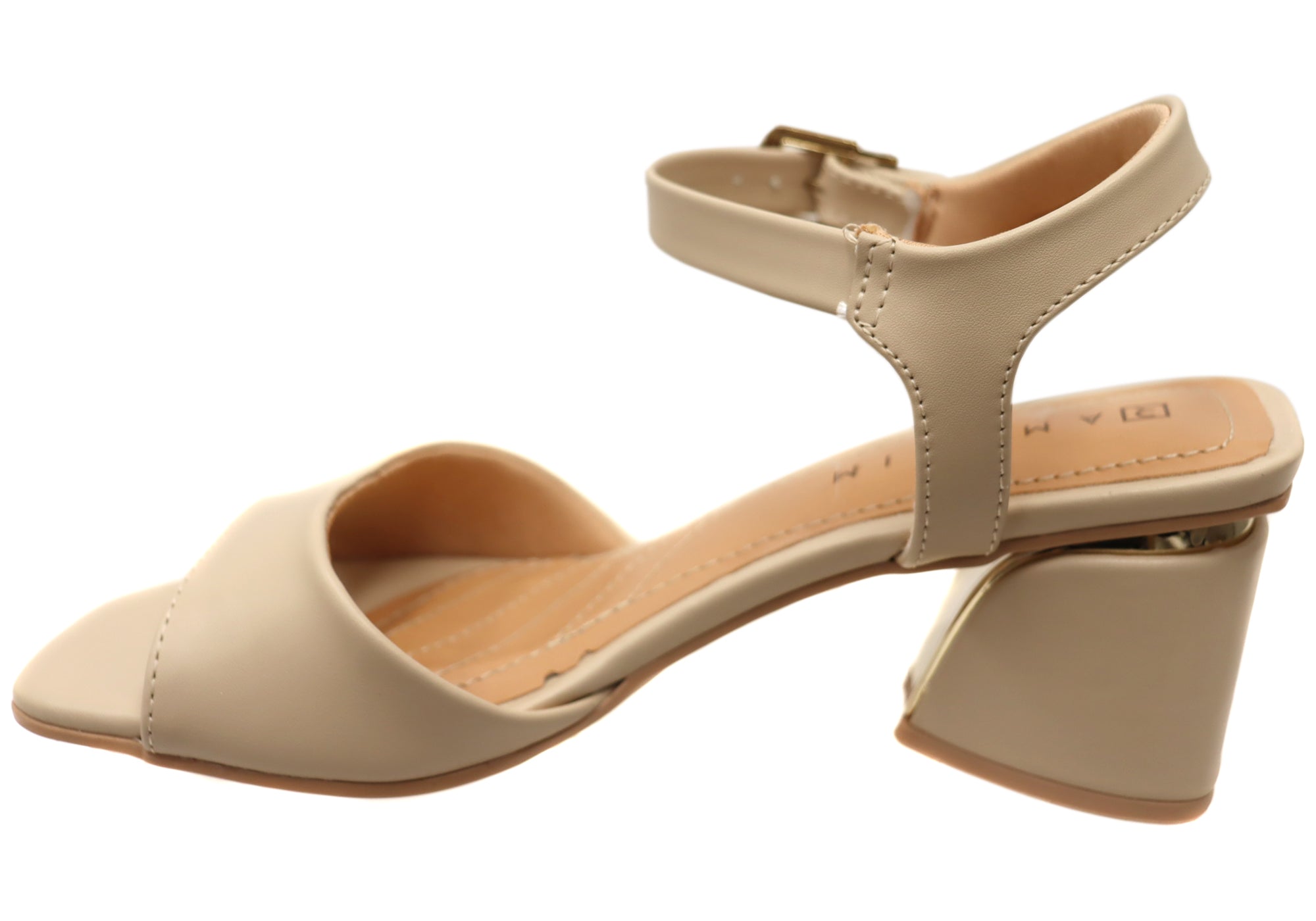 Ramarim Marley Women's Comfortable Brazilian Mid Heel Dress Sandals - Elegant Summer Wedding & Party Shoes for Women