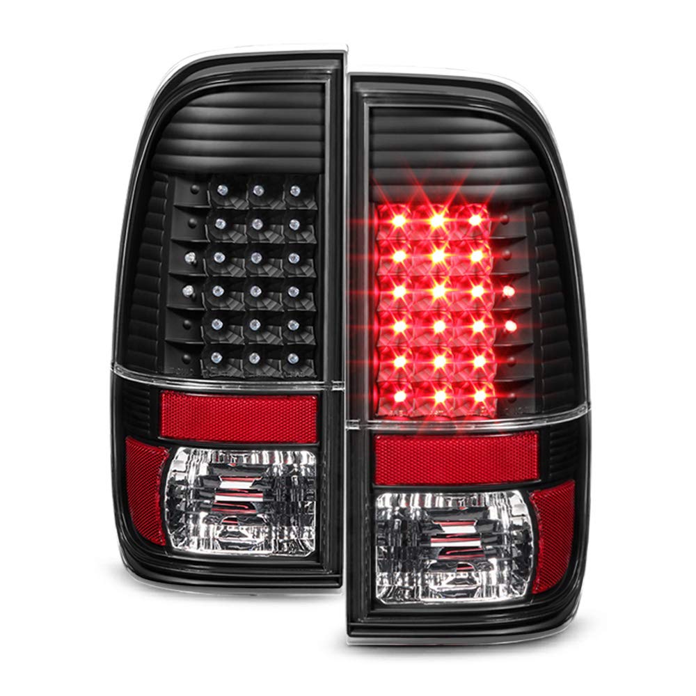 ACANII LED Tail Lights for 1997-2003 Ford F150 & 1999-2007 F250 F350 F450 Super Duty Trucks - Black Smoke Lens - Waterproof & Durable Replacement Lamps - Perfect for Off-Roading, Towing & Night Driving
