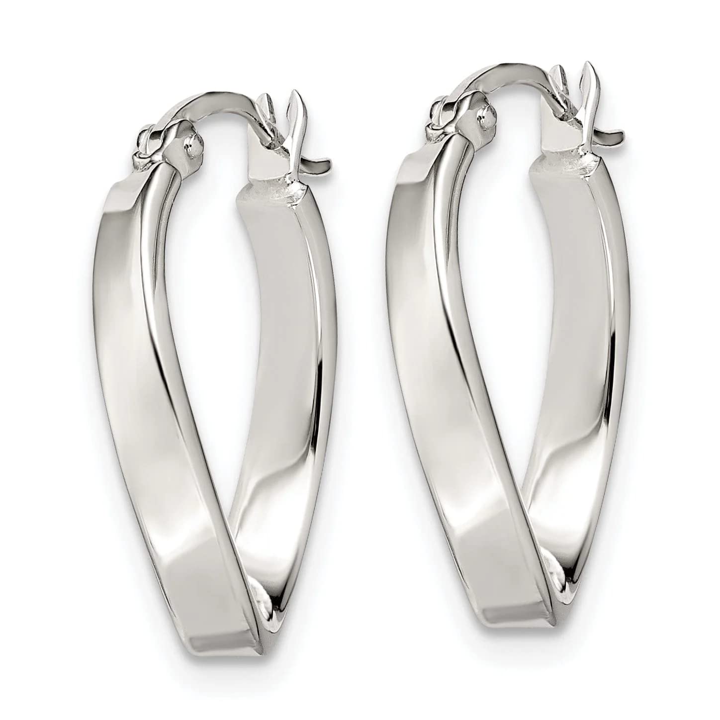 Sterling Silver Oval Hoop Earrings for Women - Dainty & Elegant Jewelry Gift for Everyday Wear, Date Night & Special Occasions