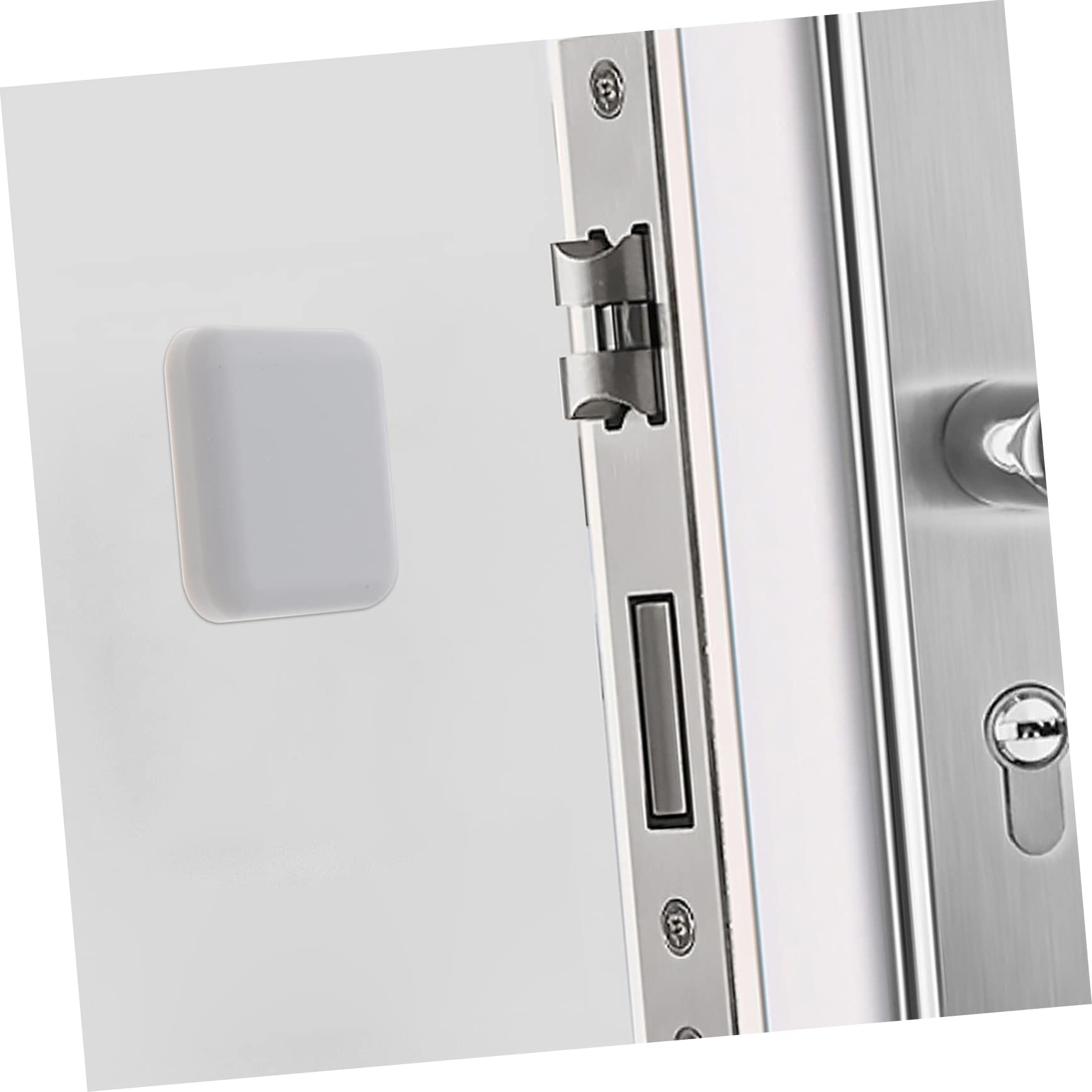 10PCS Silicone Door Knob Guard - Self Adhesive Wall Protector for Home & Office (Grey) - Prevent Wall Damage