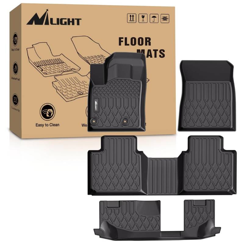 Premium TPE Floor Mats for 2022-2025 Mitsubishi Outlander - All-Weather Protection, Custom Fit, Non-Slip Car Floor Liners - Perfect for Daily Commute, Road Trips & Family Adventures