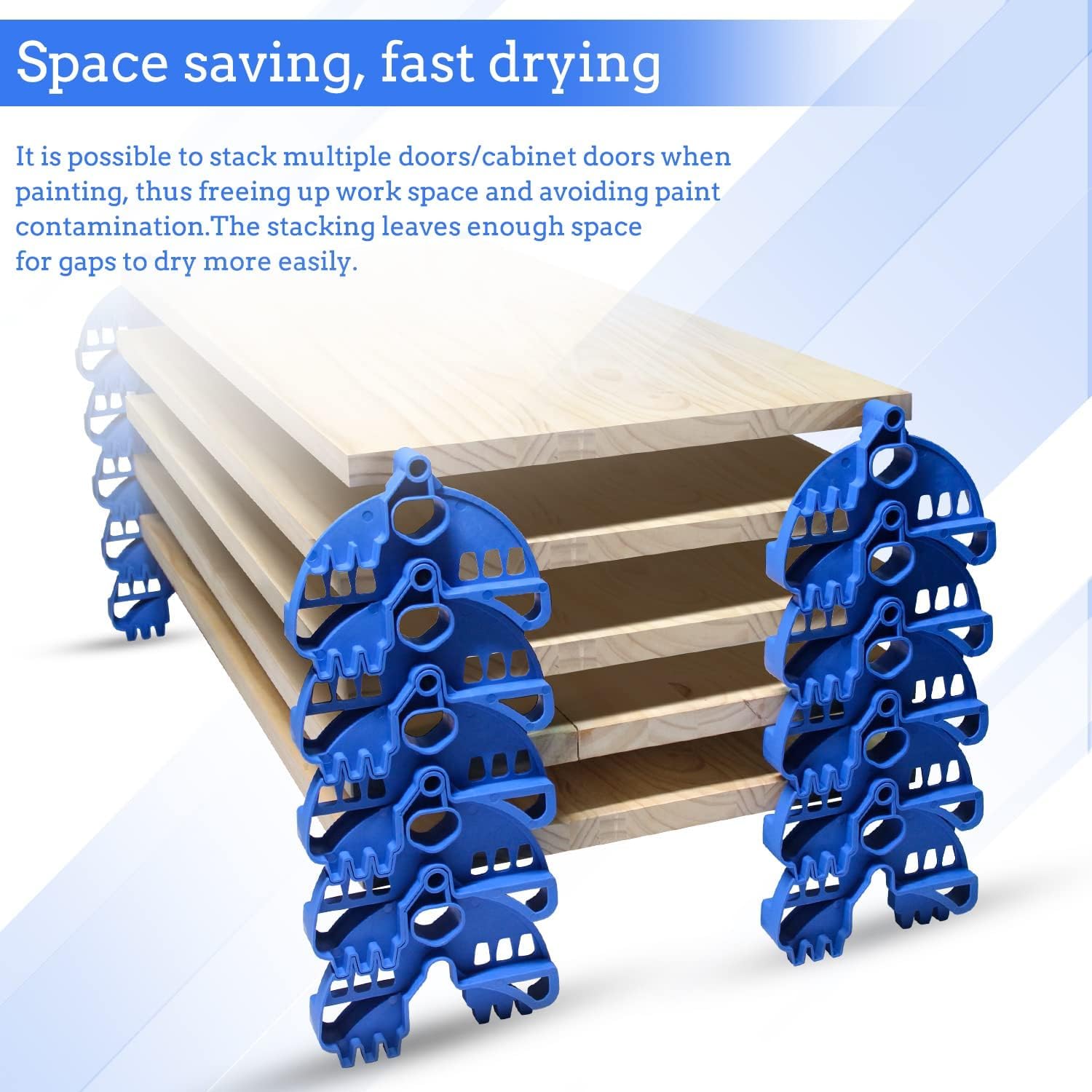 TOPOWN 24-Piece Spray Paint Racks - Heavy Duty Door Painting Stand & Drying Rack for Trim, Cabinets, Furniture - Perfect for Professional Painters & DIY Home Improvement Projects