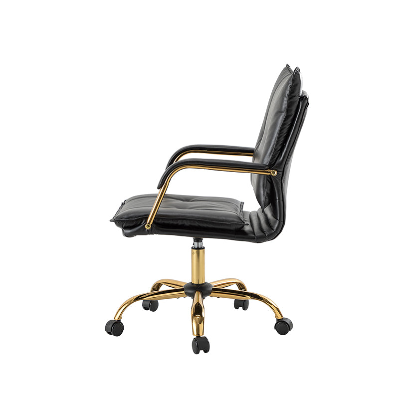 Stylish Michele Vegan Leather Task Accent Chair - Modern Office & Living Room Furniture for Home & Workspace