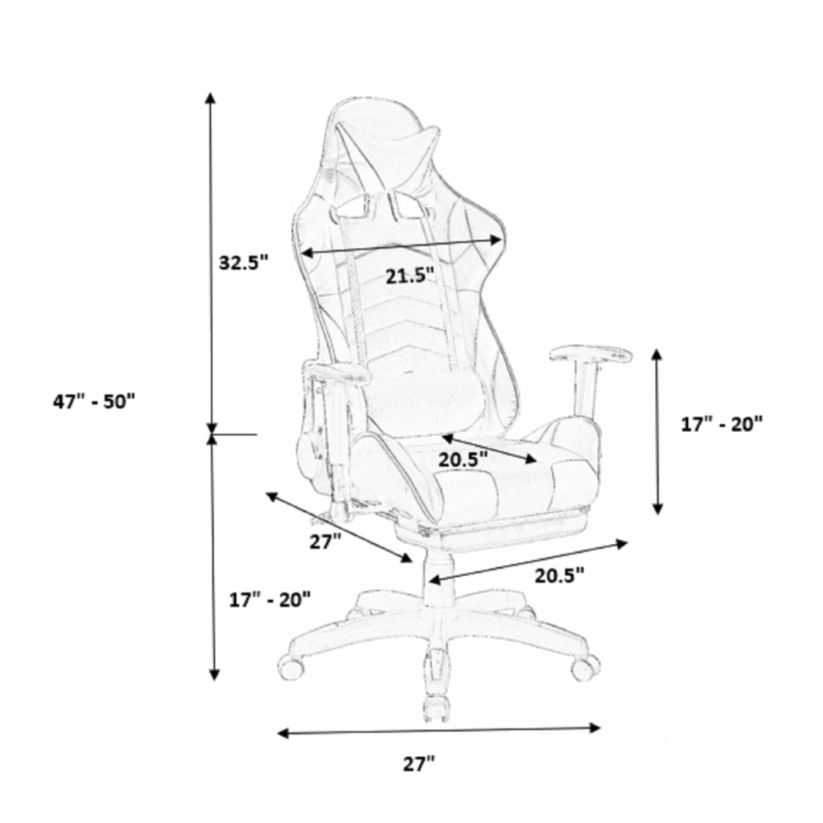 Premium 310 Series Gaming Chair with Footrest - Ergonomic Black & Red Design for Ultimate Comfort in Gaming, Office & Home Use