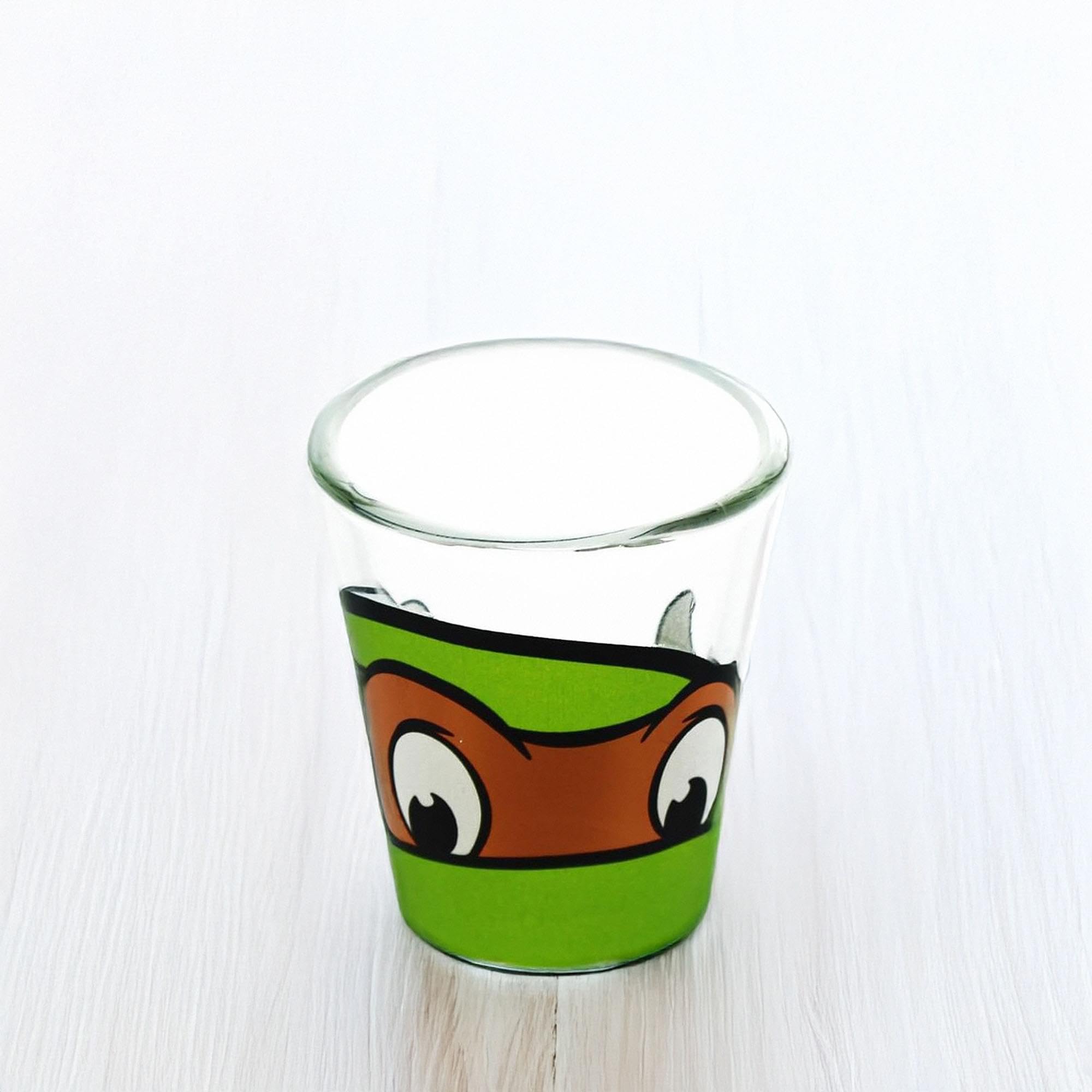 TMNT Michelangelo Shot Glass - 4oz Clear Ninja Turtle Collectible Glass for Parties, Gifts & Collectibles | Perfect for Themed Events, Birthday Celebrations & Fan Merchandise