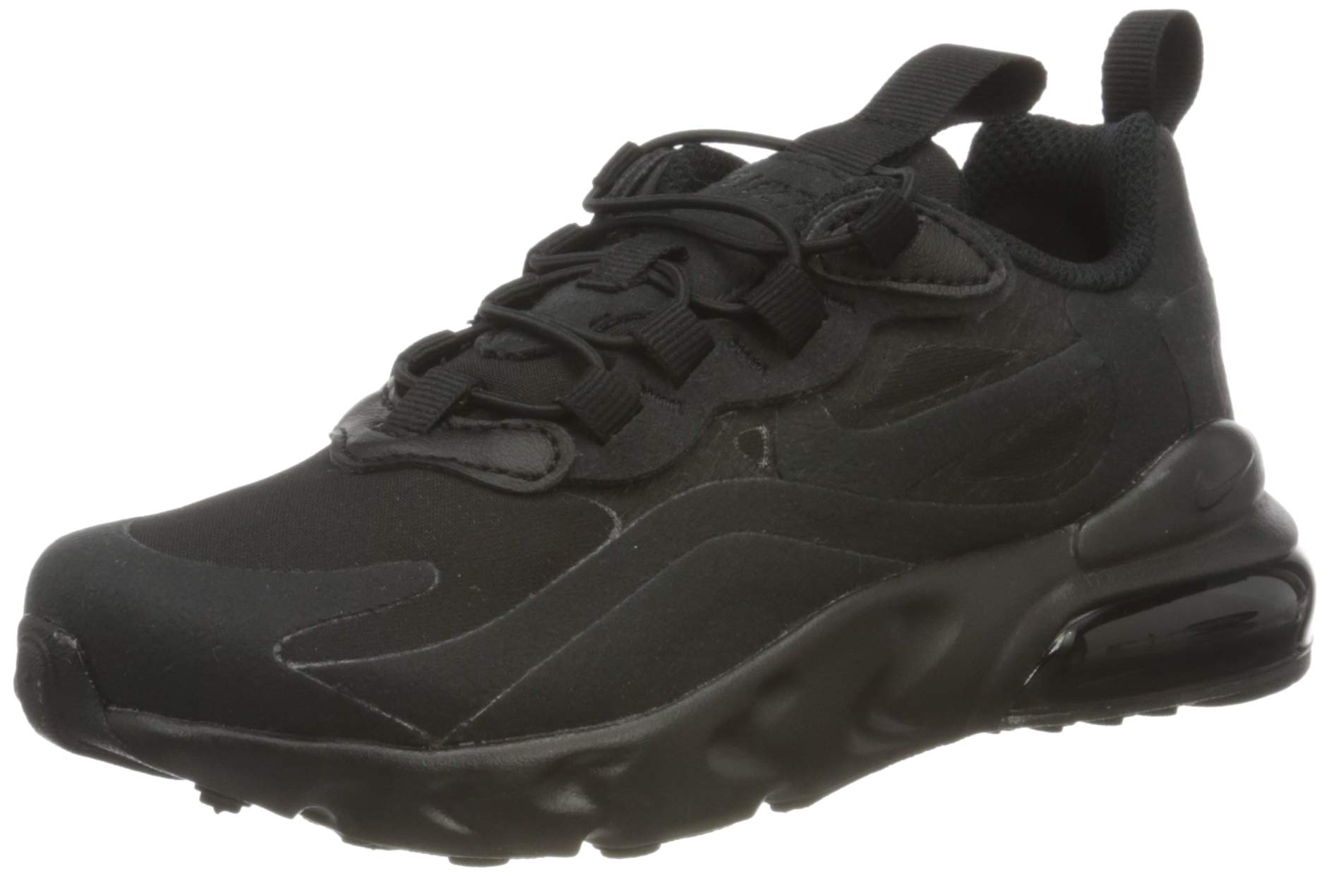 Nike Air Max 270 RT PS Kids Running Shoes - Black (BQ0102-004) | Lightweight & Comfortable Sneakers for Boys & Girls | Perfect for School, Sports & Daily Wear