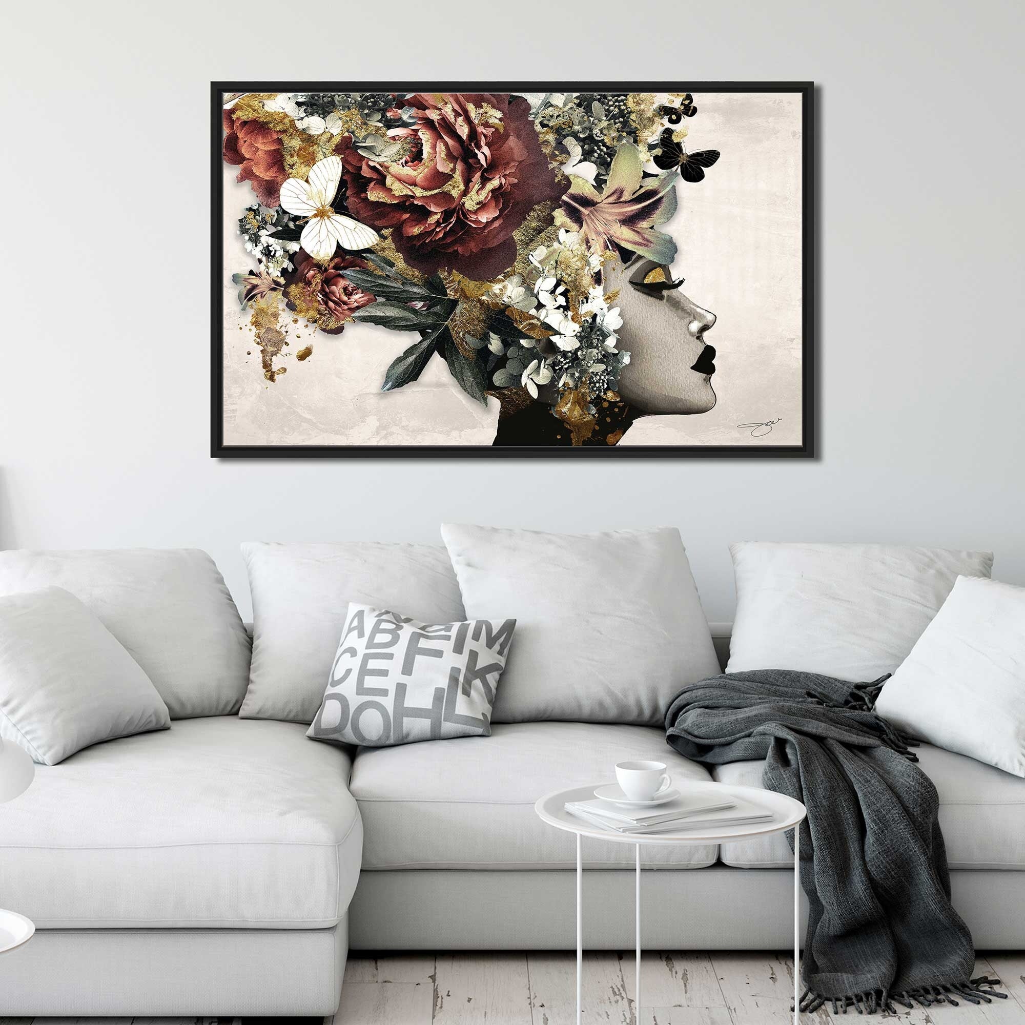 Jodi Print Afrique Model 2 - Modern Floating Canvas Wall Art for Home & Office Decor | Perfect for Living Room, Bedroom, or Workspace