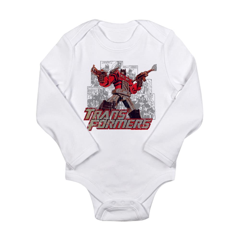 Transformers Comic Book Baby Bodysuit - Cute Superhero Costume for Infants | Perfect for Halloween, Cosplay & Comic Conventions