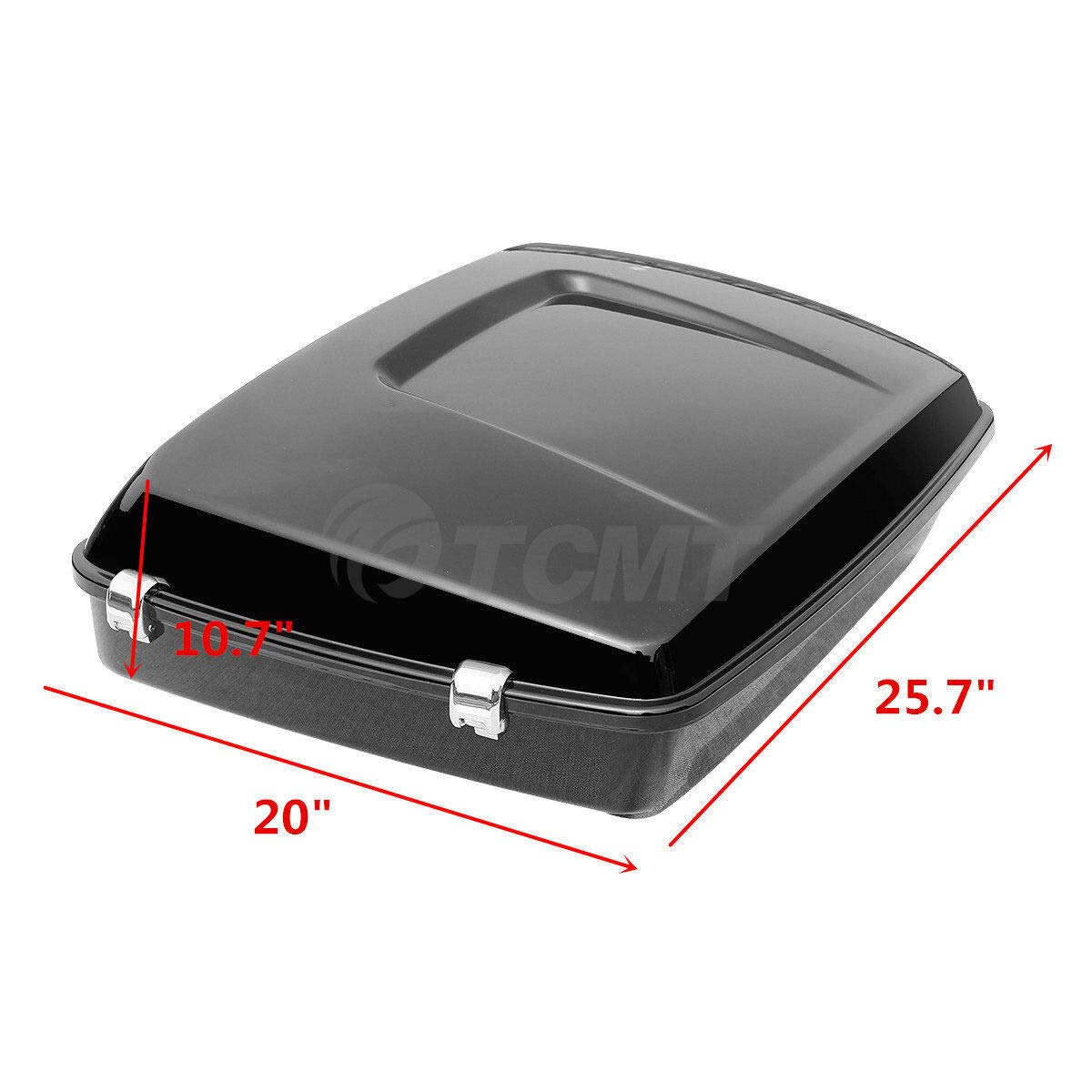 Harley-Davidson Tour Pack Trunk Backrest & Luggage Rack - Universal Fit for Touring CVO, Road King, Road Glide, Street Glide, Electra Glide (2014-2023) - Heavy-Duty Solo Mounting Rack for Long Rides & Road Trips