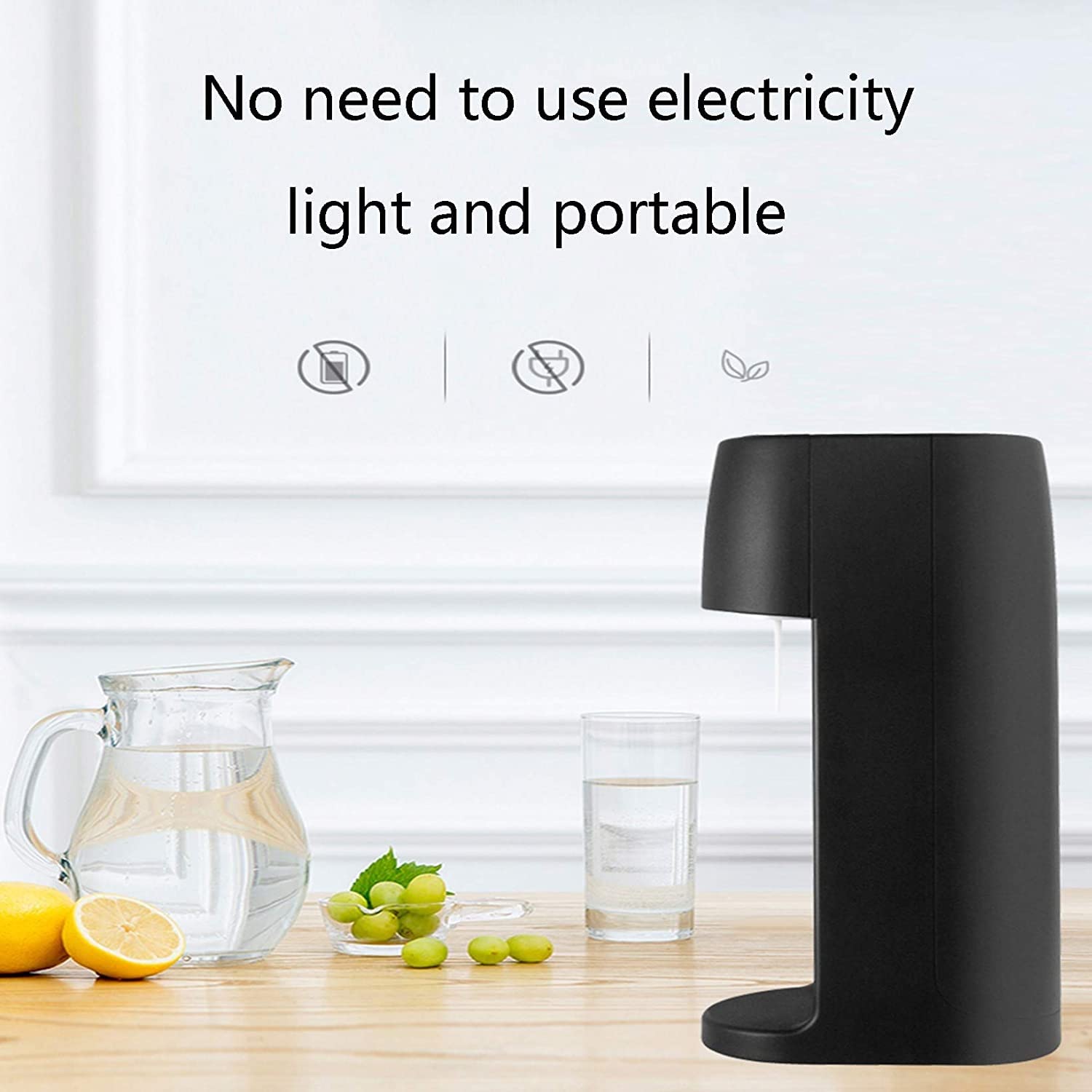 **Commercial & Household Soda Maker Machine - Bubble Water & Carbonated Beverage Maker for Home, Office, Parties (No CO2 Included) | Perfect for Sparkling Water, Cocktails & Healthy Drinks**