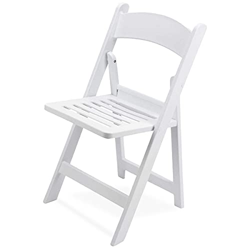 White Slatted Seat